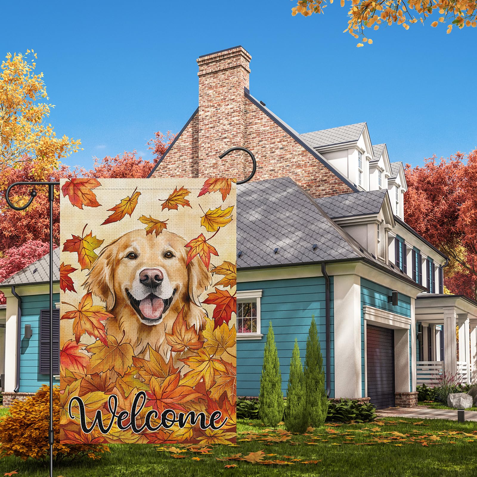 KHKFY Welcome Fall Garden Flag 12 by 18 Inch Vertical Double Sided ...