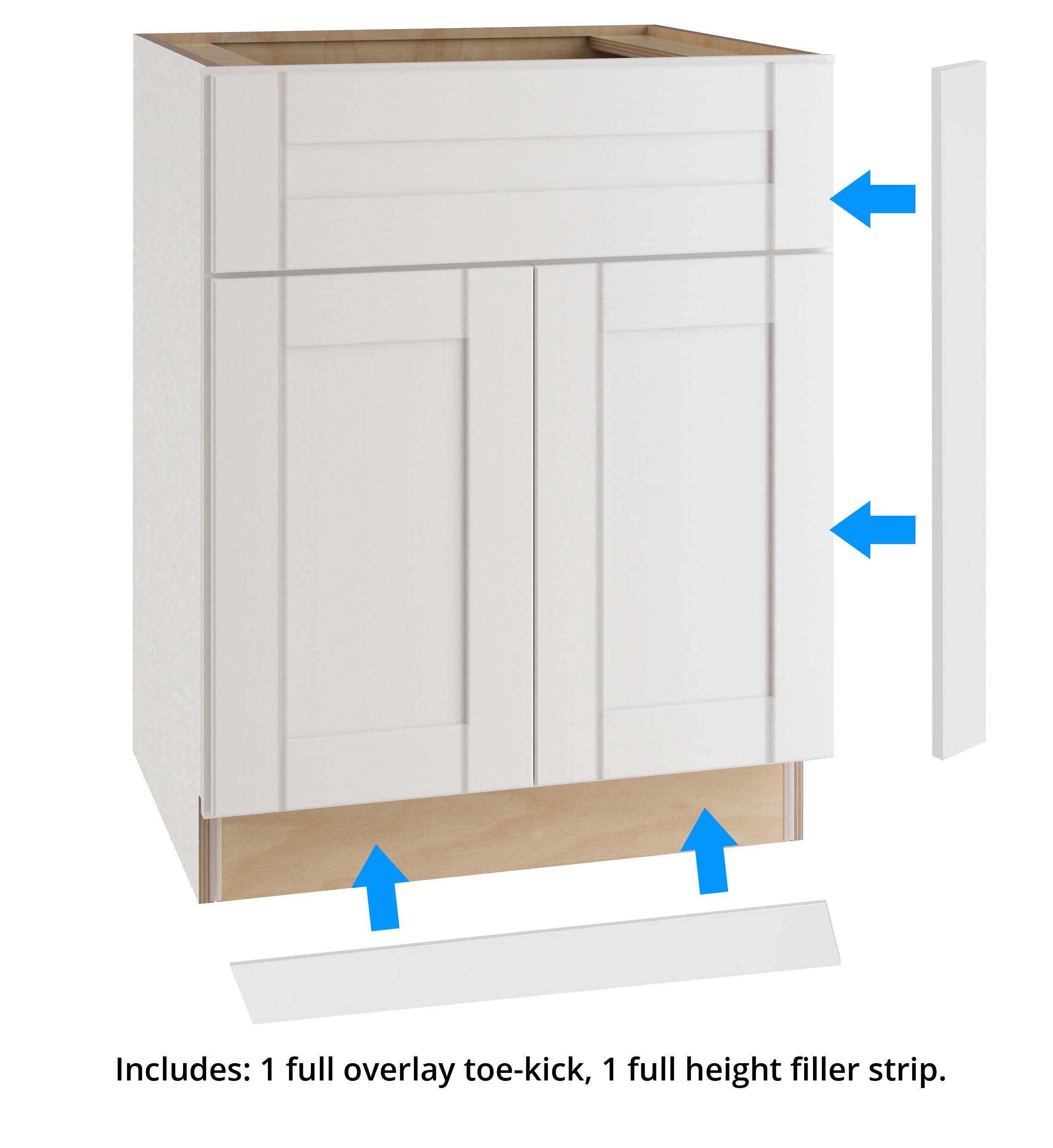 RTA Wholesalers 12 inch Wide Spice Rack Pull Out Base Cabinet Snow White Inset Shaker - No Soft Close