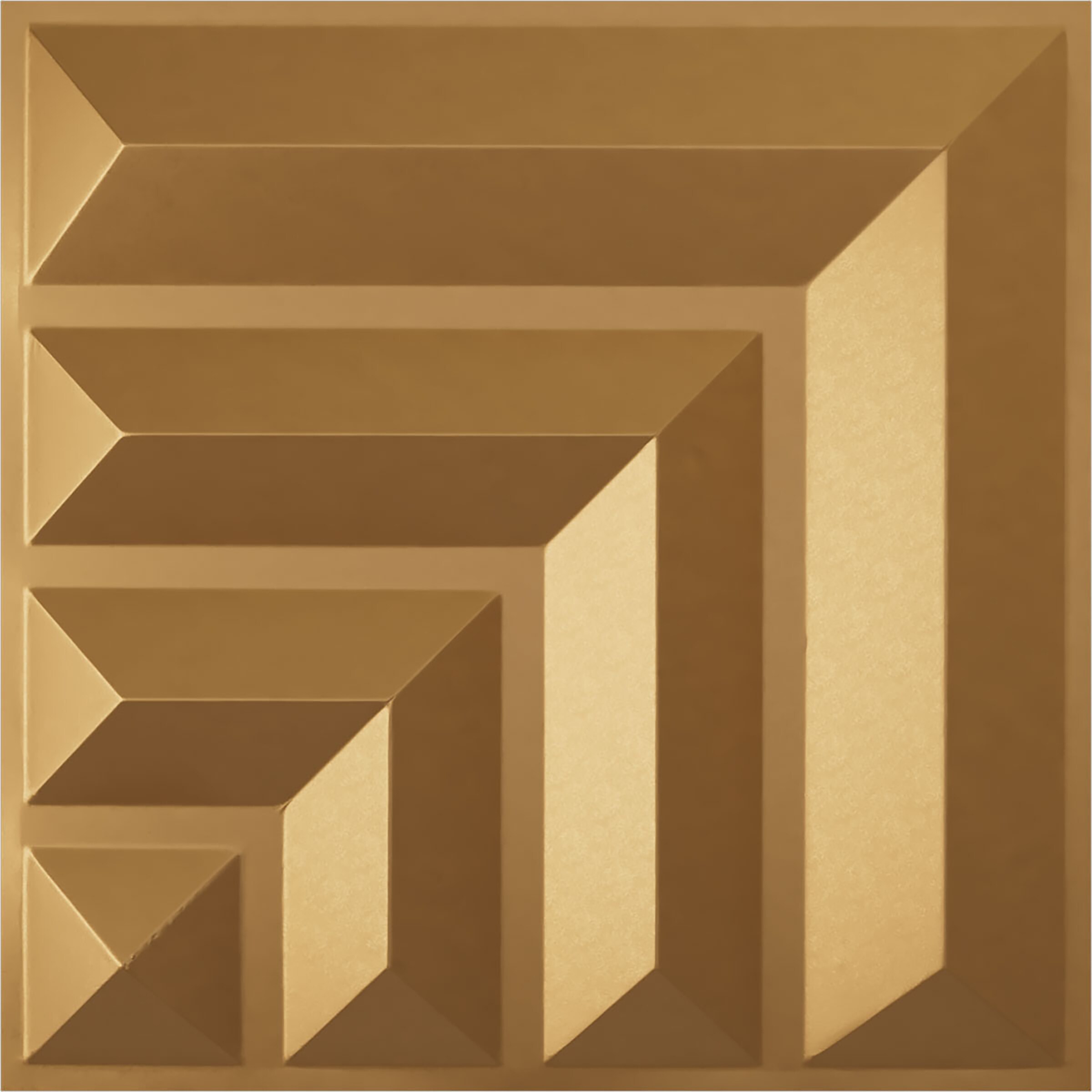 Ekena Millwork WP20X20BTBGL 19-5/8-in x 19-5/8-in Embossed Paintable/Stainable Gold PVC Abstract Wall Panel ( 2.67-sq ft )