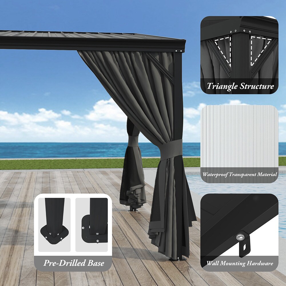 Homsee V-KF510012-01-ABC Wood-Resin-Gazebos - View #9