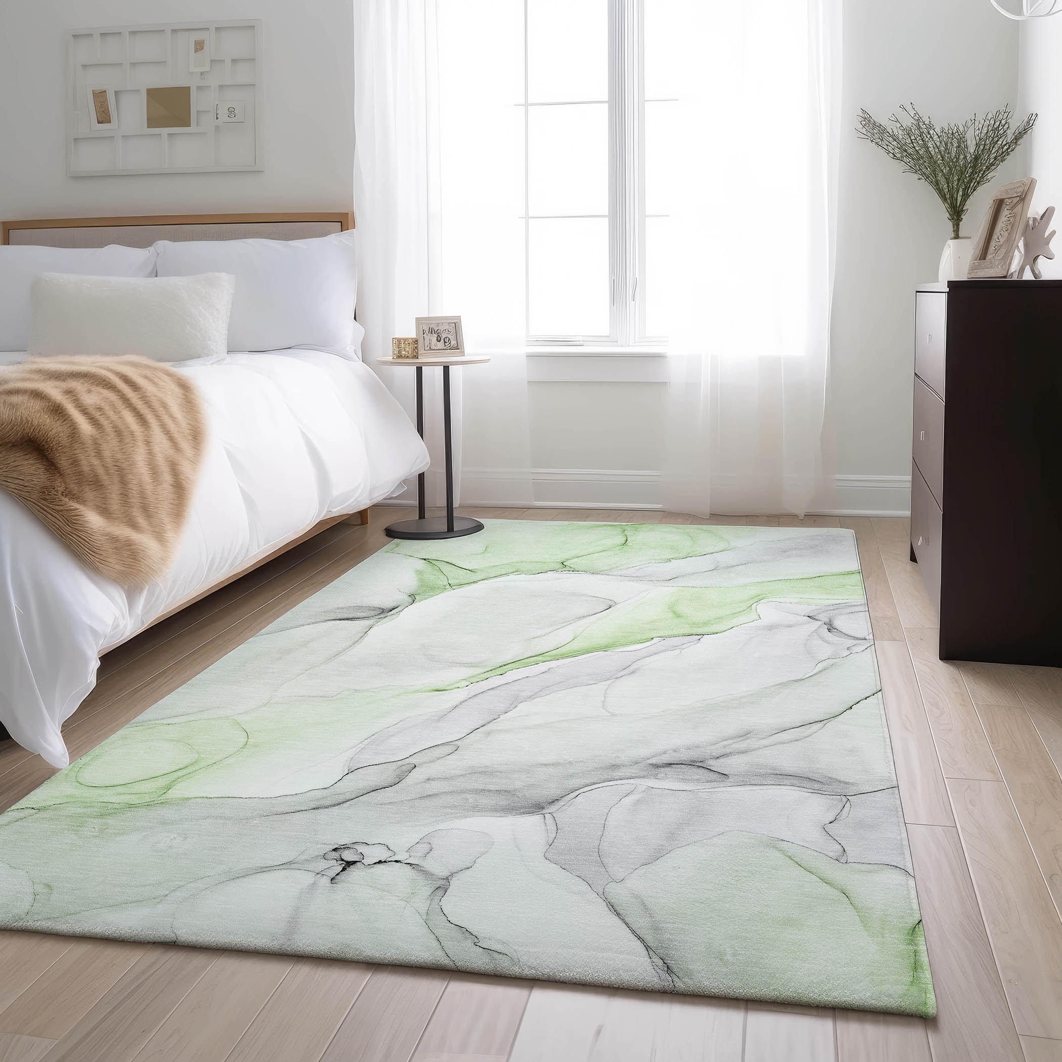 Addison Rugs AMF563BK20X30 Mayfield AMF563BK 2 x 3 (ft) Loomed Polyester Black Rectangular Indoor Geometric Machine washable Area rug