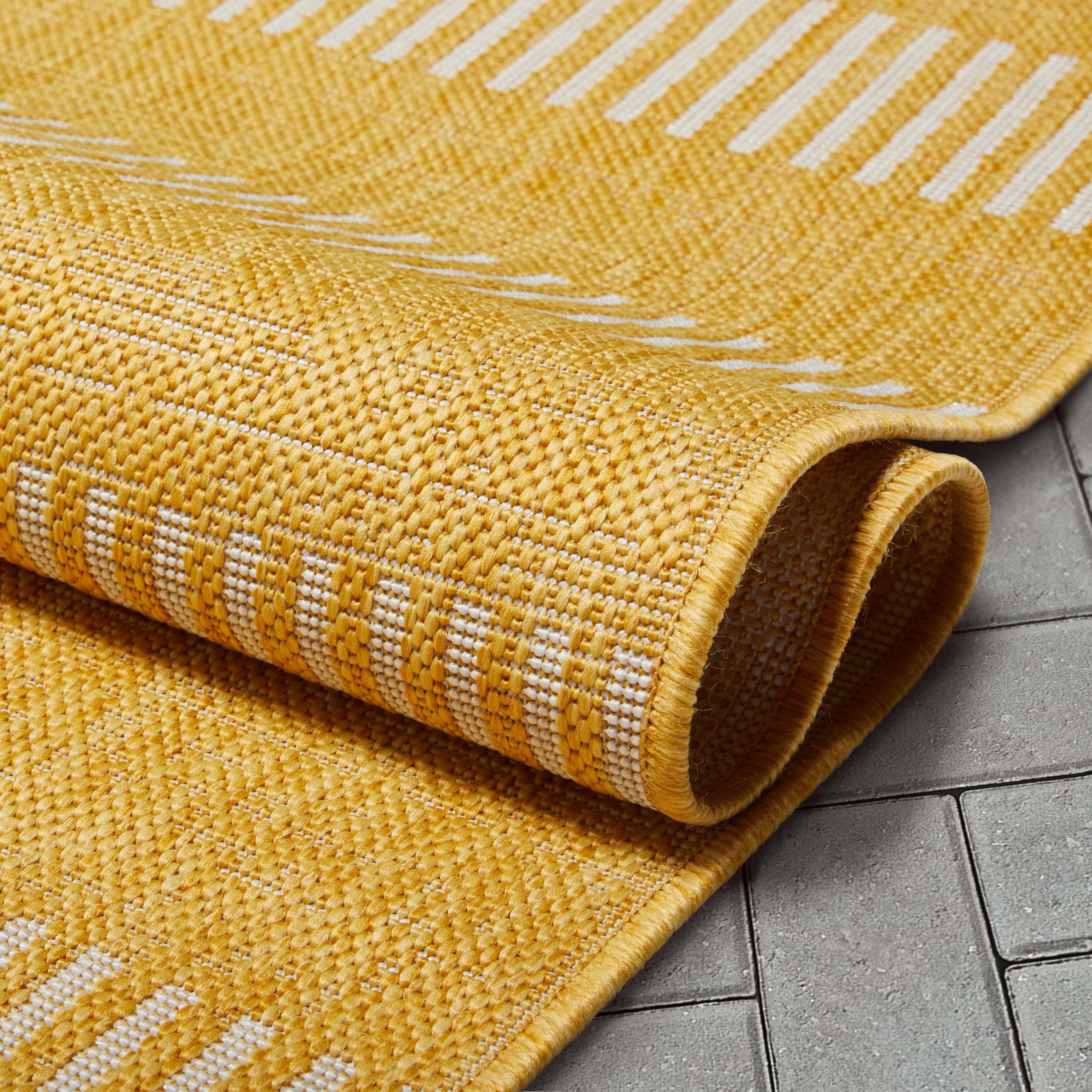 Boho Rug Mid Century Modern Sun Area Rug Mustard Yellow -  UK