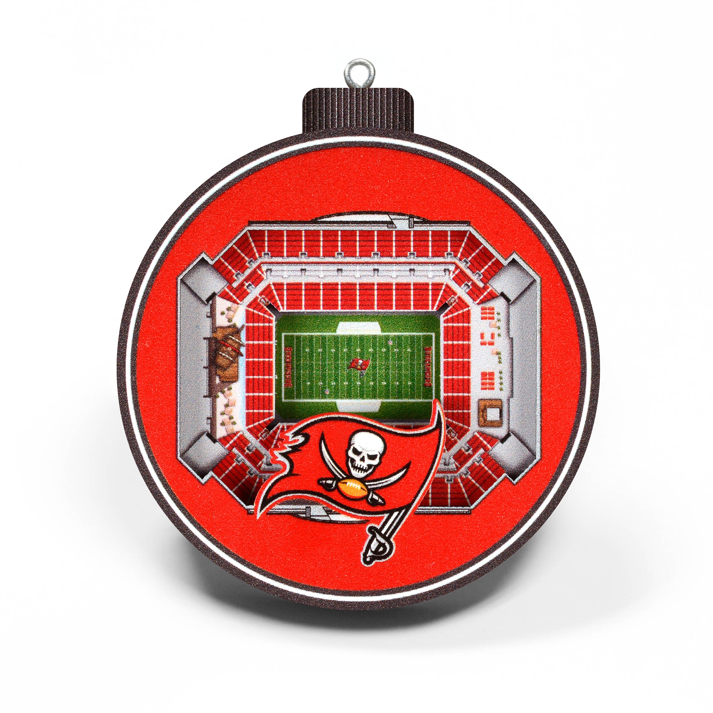 Tampa Bay Buccaneers 4 inch LED Christmas Tree Ornament