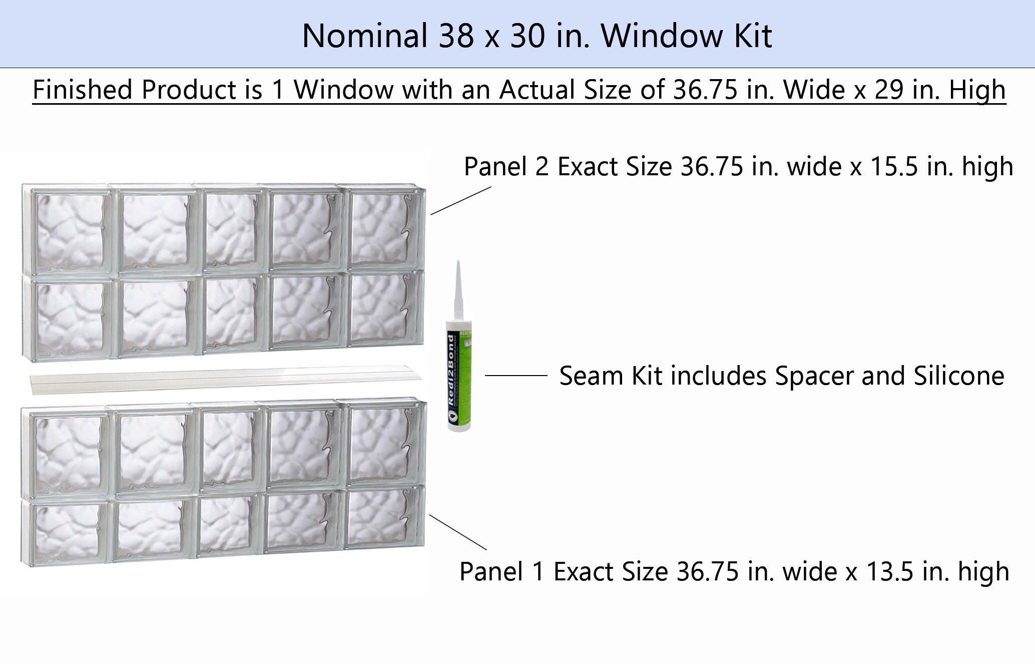 REDI2SET S3830DC Glass-Block-Windows - View #2