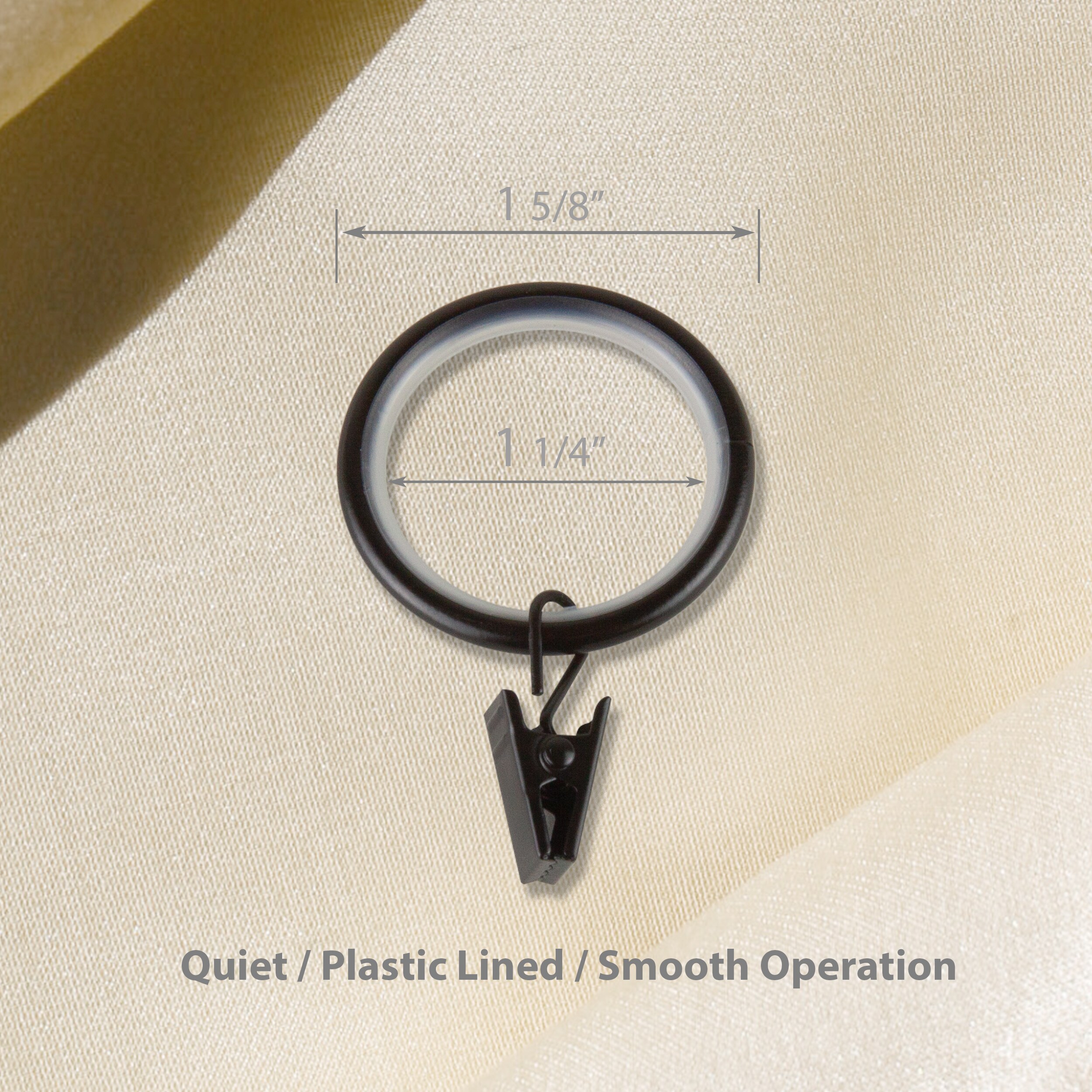 Hart & Harlow L-DR37-12 Curtain-Rings - View #2