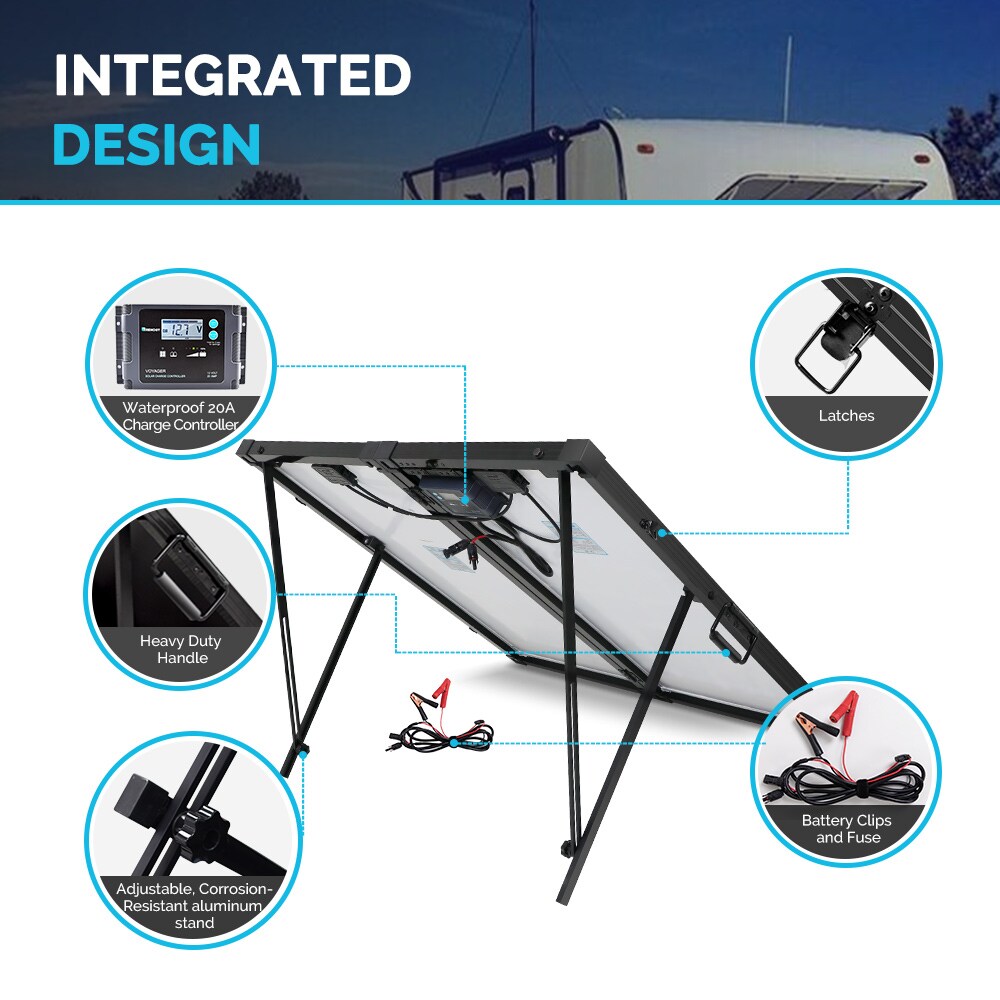 Renogy KIT-STCS200MB-VOY20 Portable-Solar-Panels - View #7