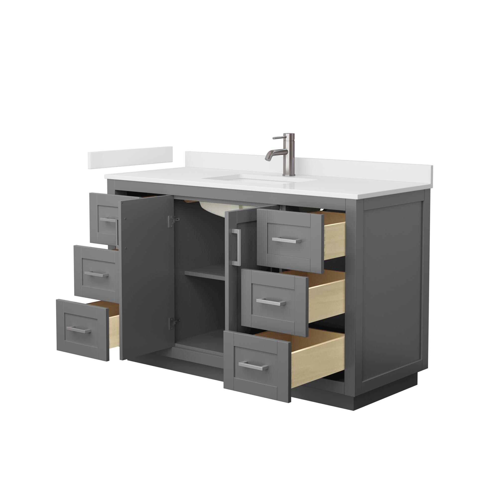 Wyndham Collection WCF292954SKGWQUNSMXX Bath-Vanity-Combo - View #3