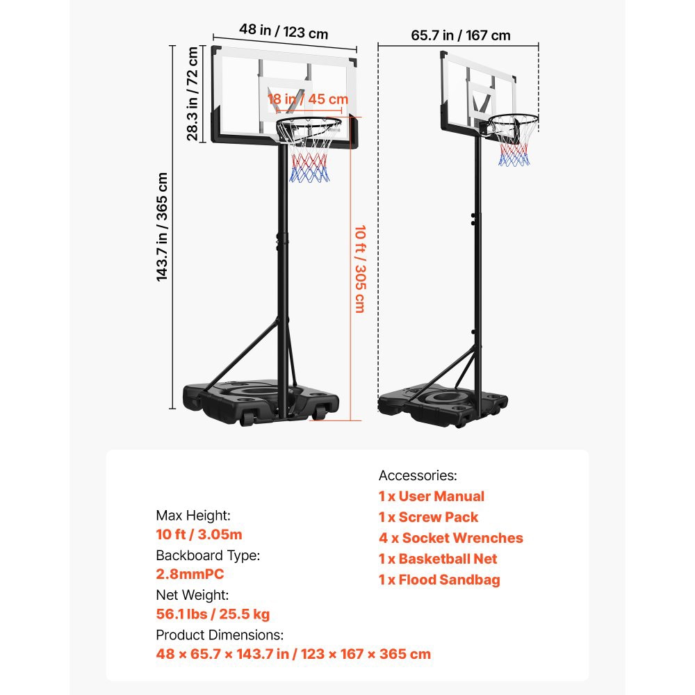 Slickblue D-VO-1592 Basketball-System - View #3