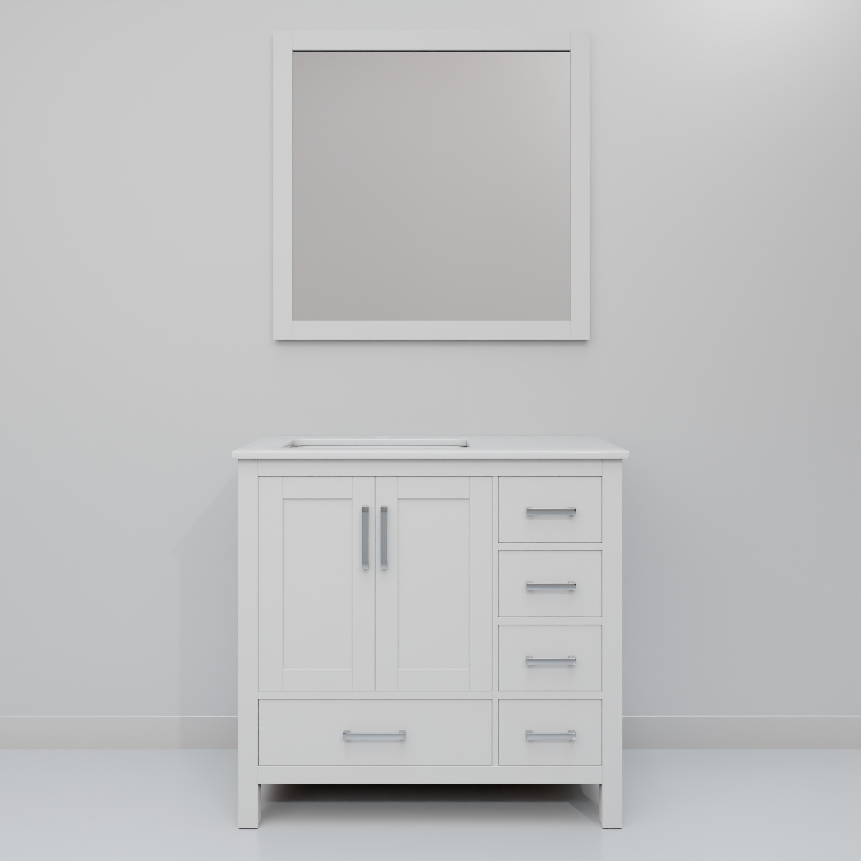 Lexora LJ342236SAWQM34L Bath-Vanity-Combo - View #4