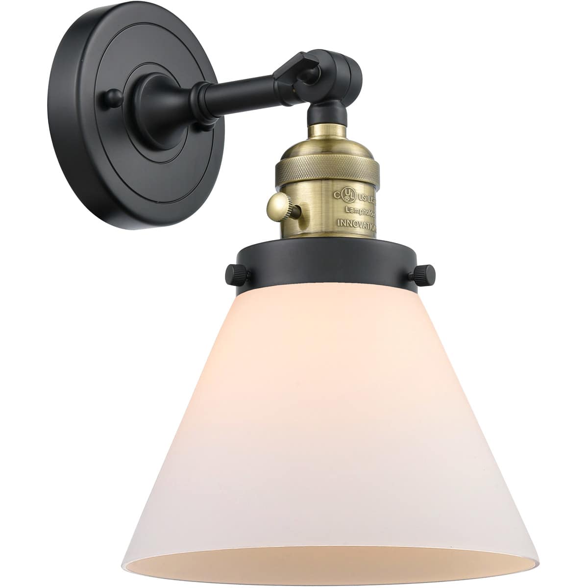 Innovations Lighting 203SW-BAB-G41 203SW-BAB-G41 Franklin Restoration Large Cone Wall Sconce