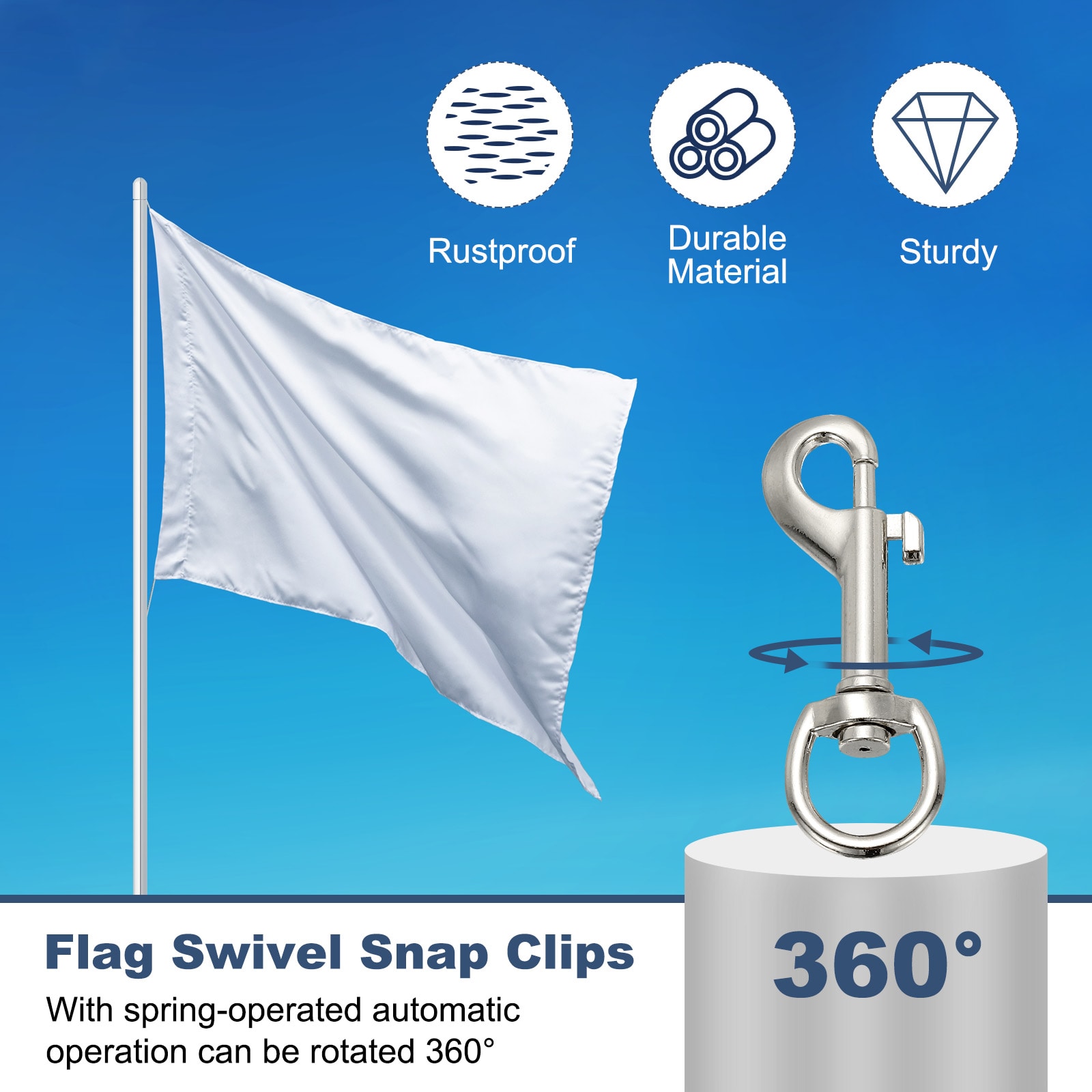 PATIKIL S25093000UX7856 Flag-Pole-Accessories - View #3