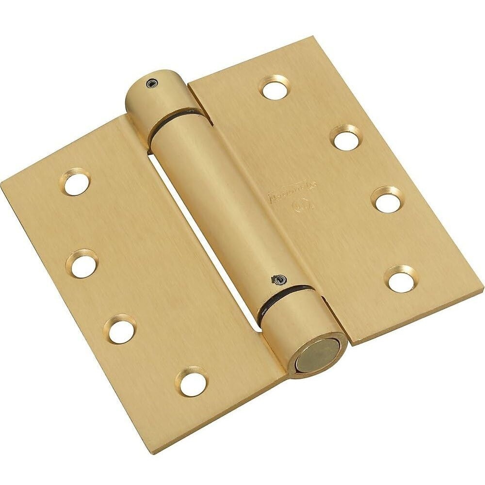 National Mfg. 4 in. Spring Hinge Satin Brass #N184572
