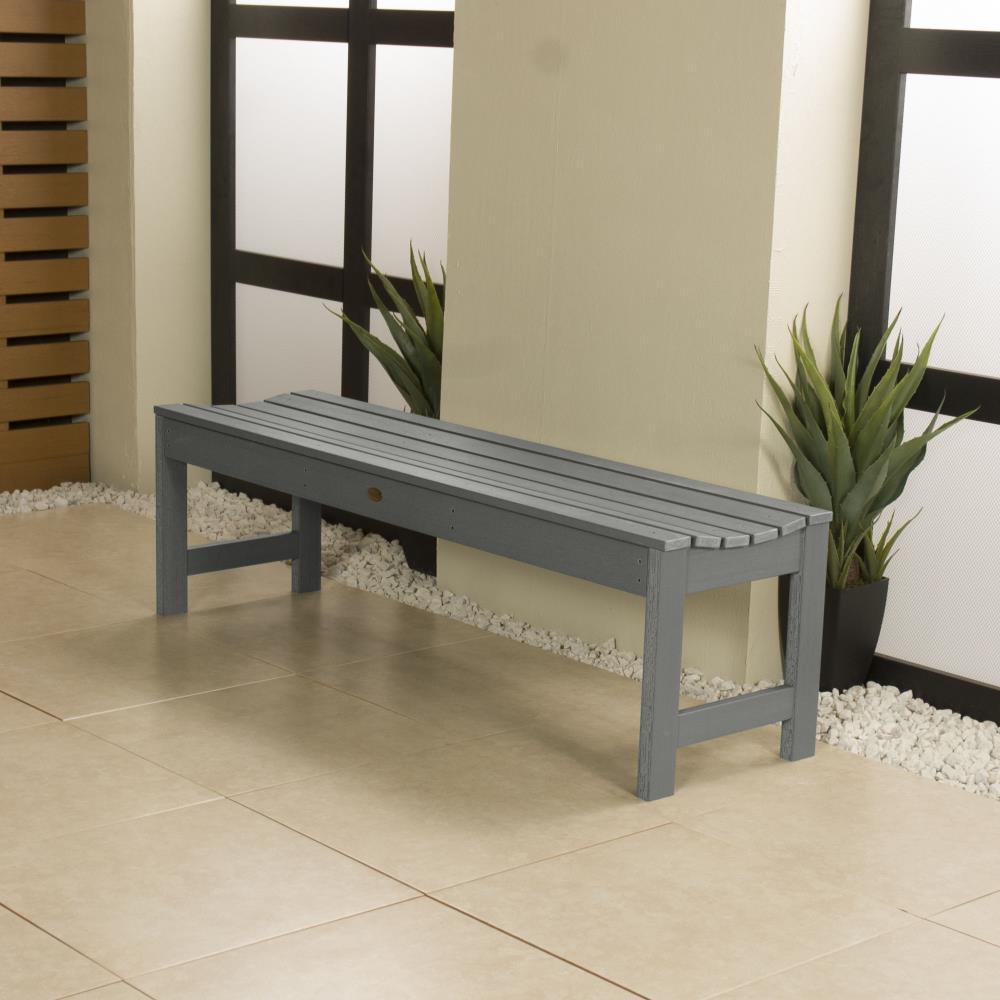 highwood AD-BENN1-CGE Lehigh 46.13-Inches W x 17.19-Inches H Coastal Teak Plastic Traditional Bench