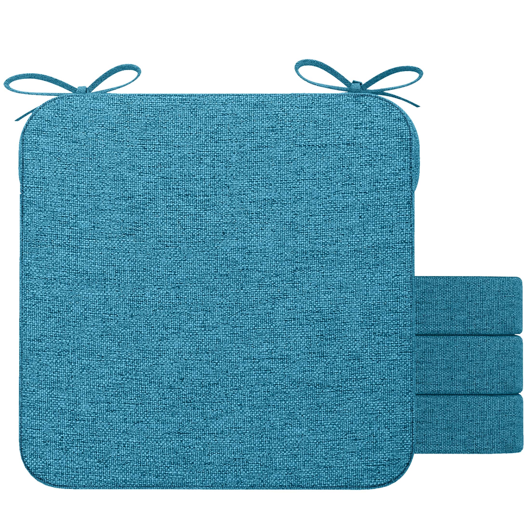 AAAAAcessories LS-DCCLS-LANLV-4P Teal Solid Chair Cushion