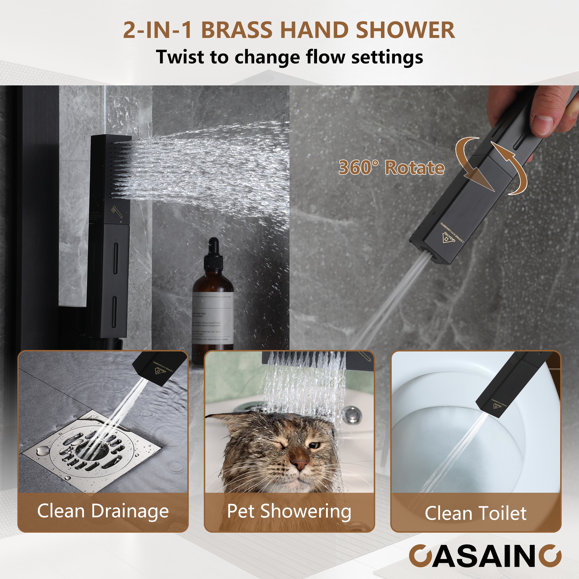 CASAINC KCHS0022-LEDMB Showerhead-Bar-Panels - View #4