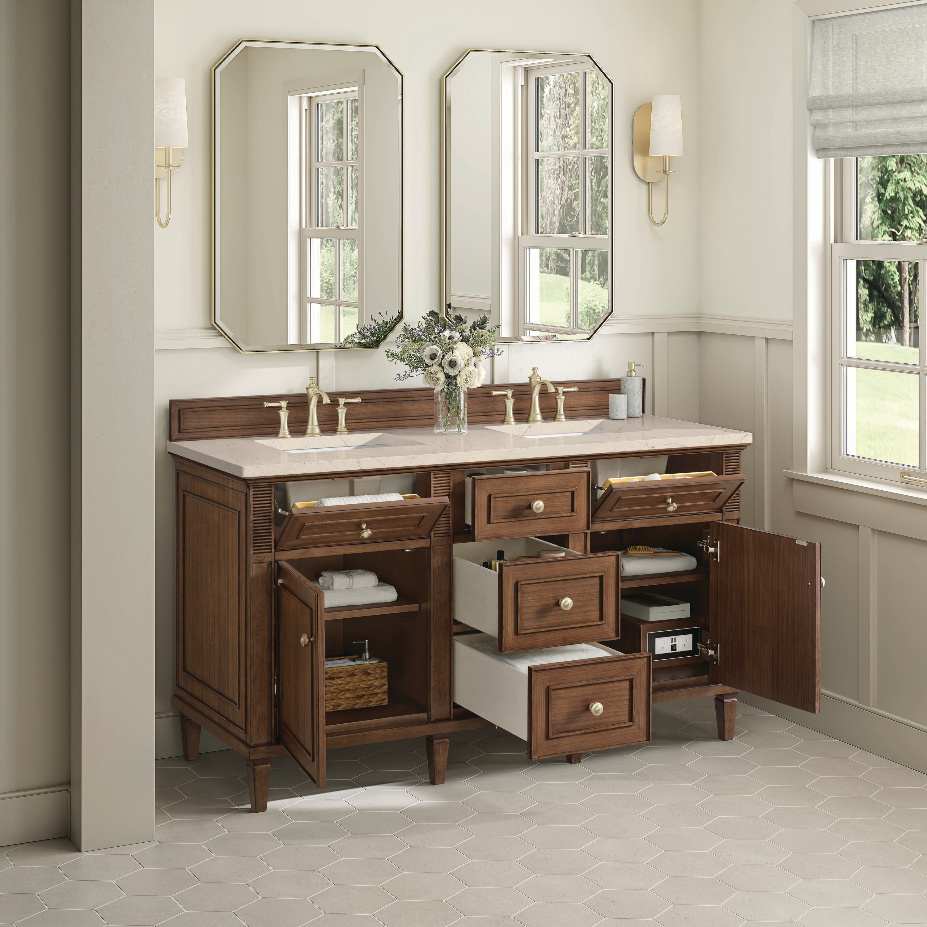James Martin Vanities 424-V60D-WLT-3EMR Bath-Vanity-Combo - View #11