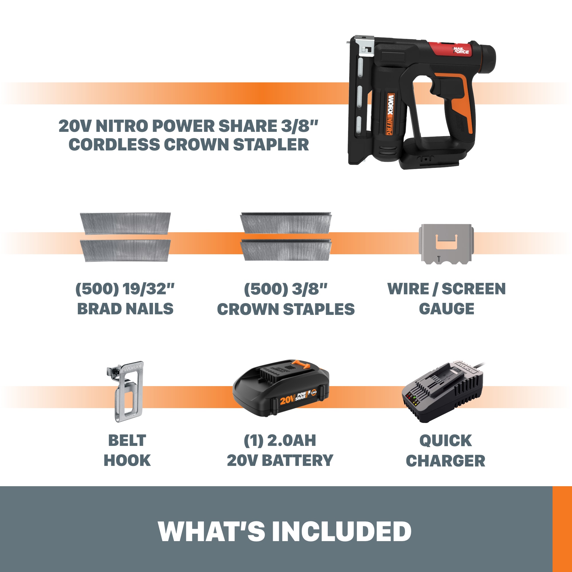 WORX Nitro Power Share 3/8-in Cordless Electric Staple Gun WX843L simolary.com 22 WORX Nitro Power Share 3/8-in Cordless Electric Staple Gun WX843L Simolary simolary.com 22
