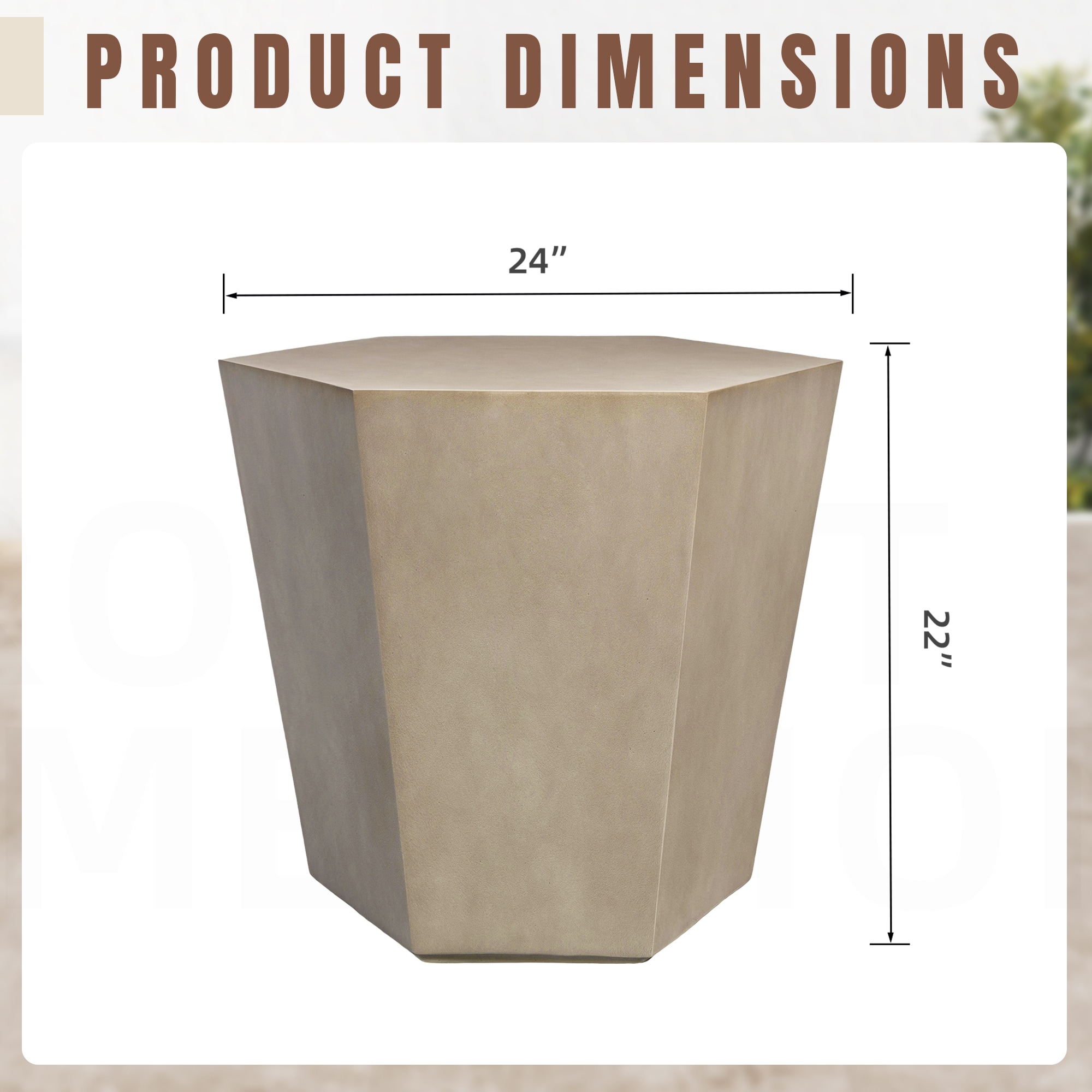 UPHA T24M-6BX-MH Patio-Tables - View #6