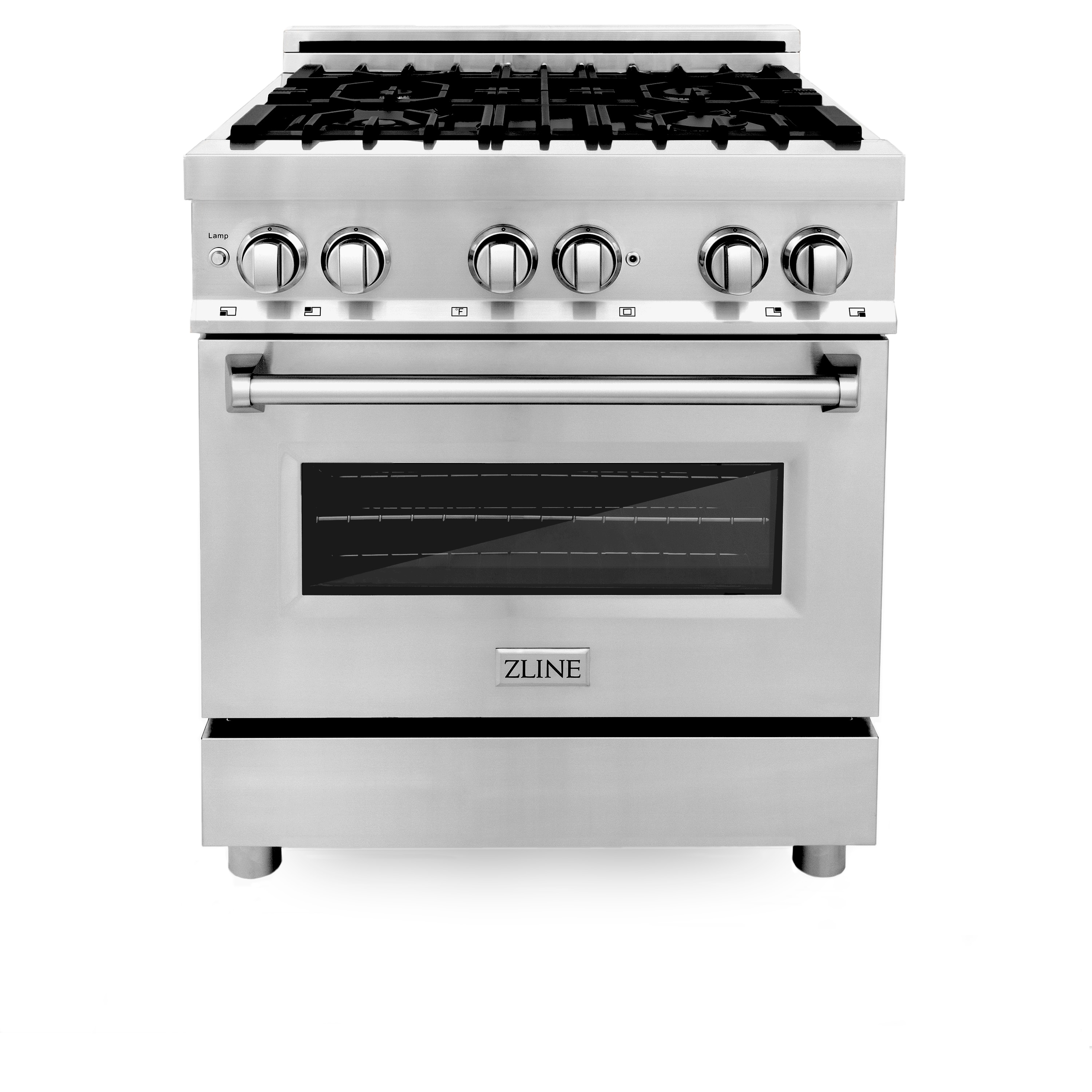 ZLINE KITCHEN & BATH RA-GR-30 Legacy 30-in Deep recessed 4 burners Convection Oven Freestanding Dual Fuel Range ( Stainless Steel )