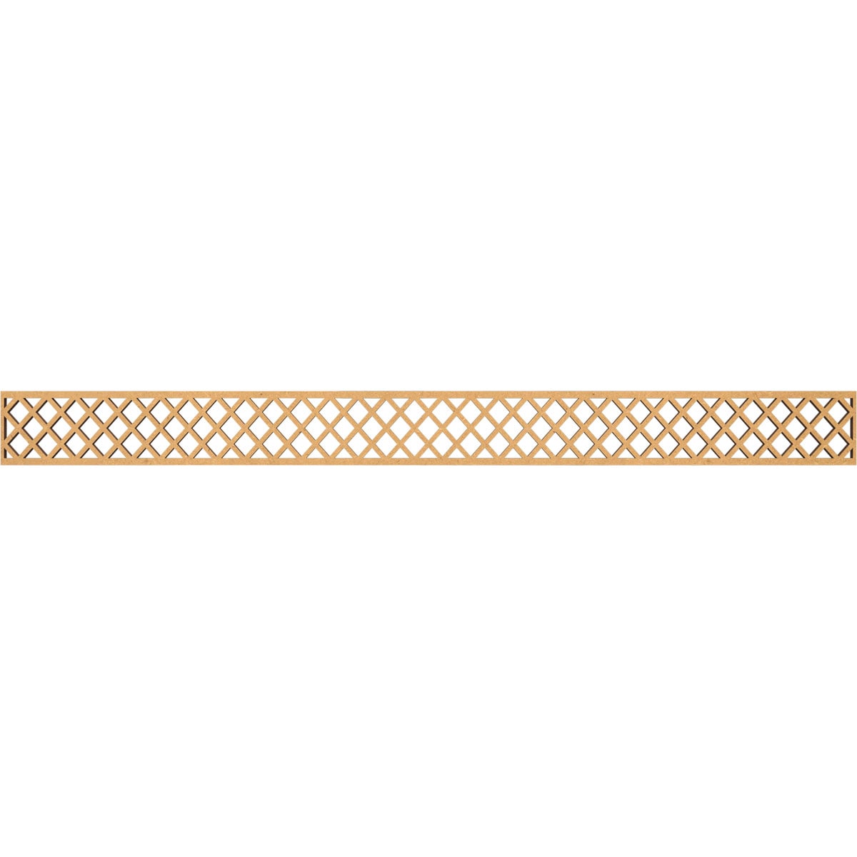 Ekena Millwork MLDB04X46MNCMF Manchester Fretwork Flat Trim 4-in x 3.87-ft Brown Unfinished 2157671 Pierced Wall Panel Moulding
