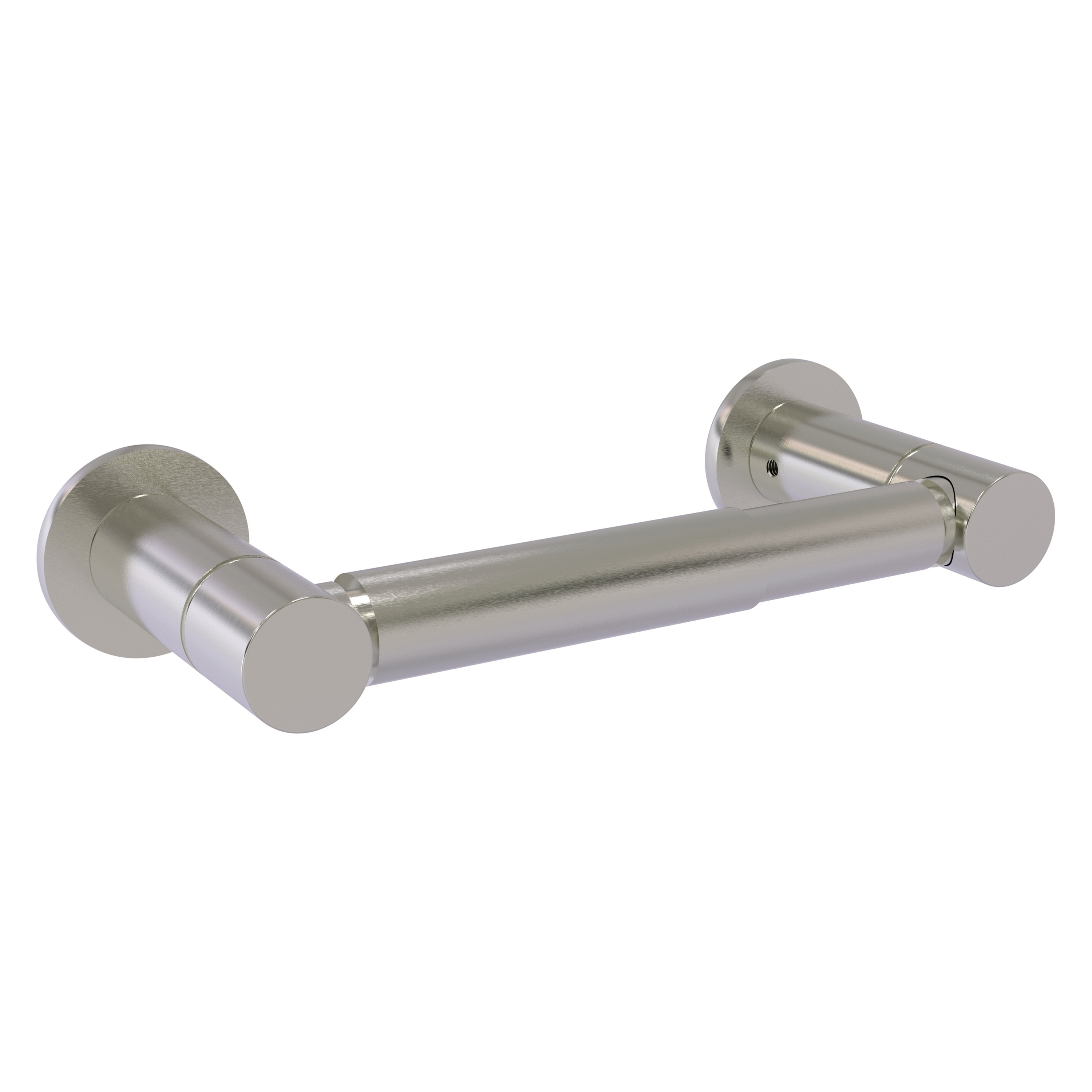 Allied Brass FR-24-SN Fresno Satin Nickel Wall mount Double post Toilet Paper Holder 1 -Rolls