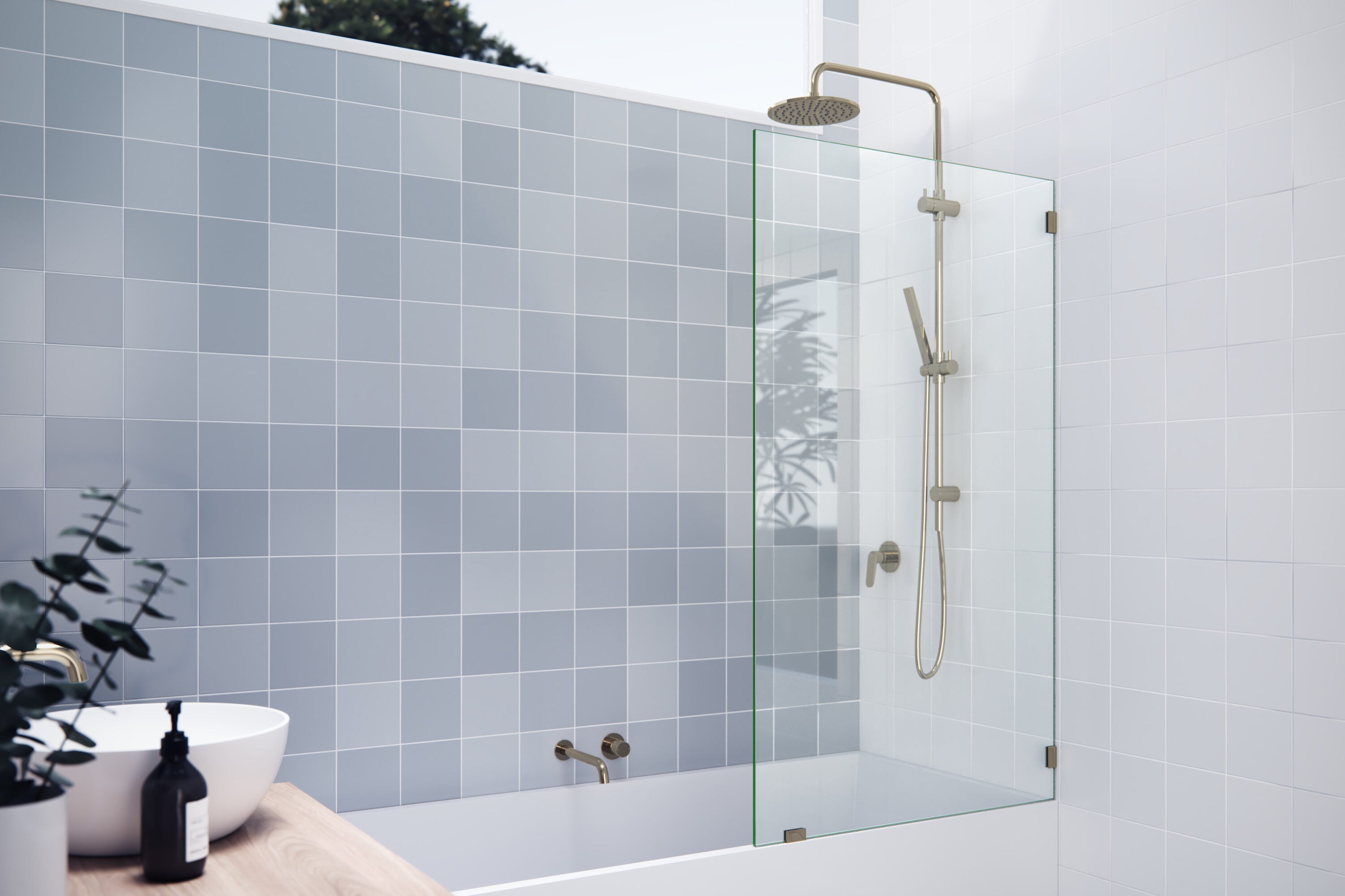 Glass Warehouse GW-BF-33-PB Shower-Doors - View #3