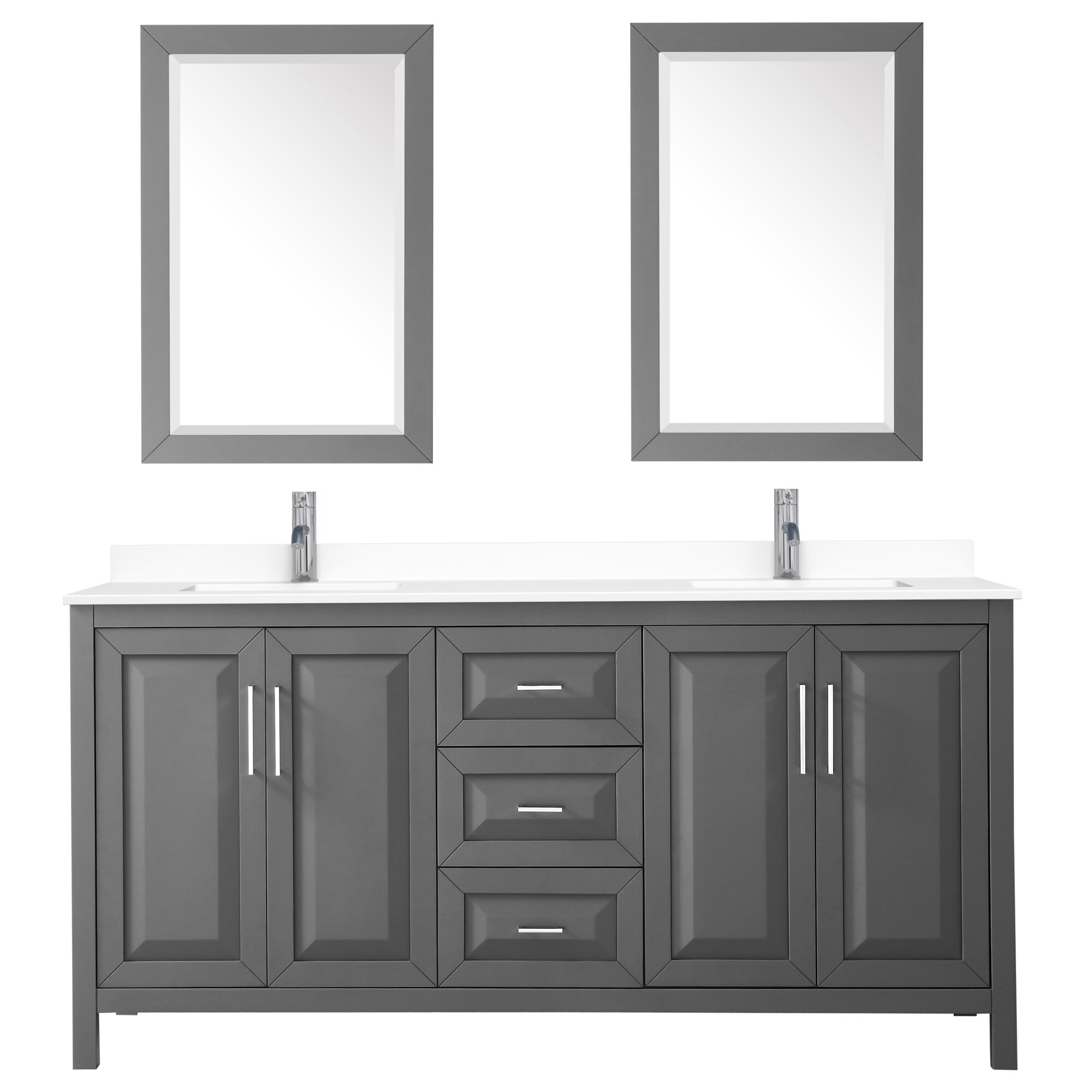 Wyndham Collection WCV252572DKGWCUNSM24 Bath-Vanity-Combo - View #3