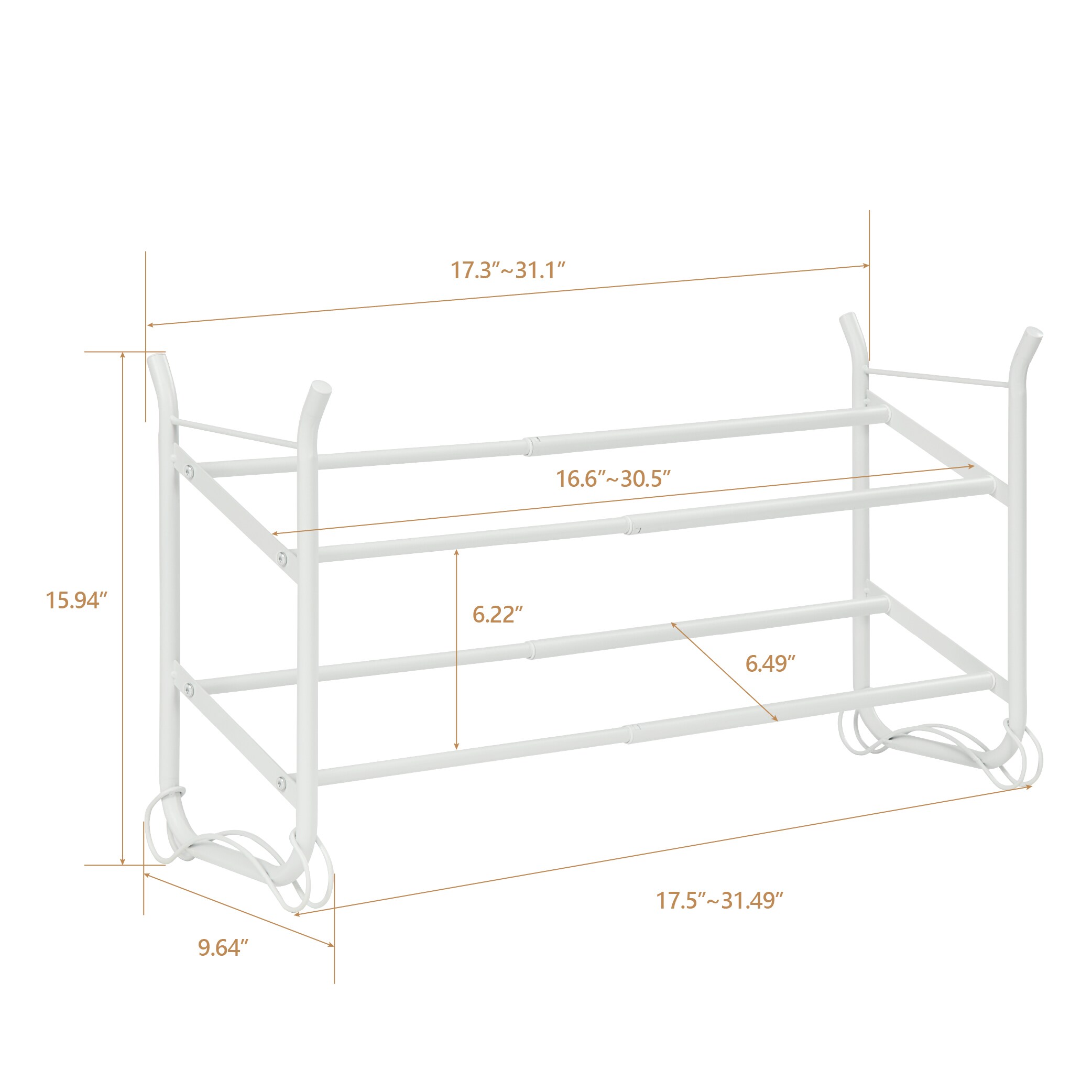 SunnyPoint HY-SHOES-WHT Shoe-Racks - View #4