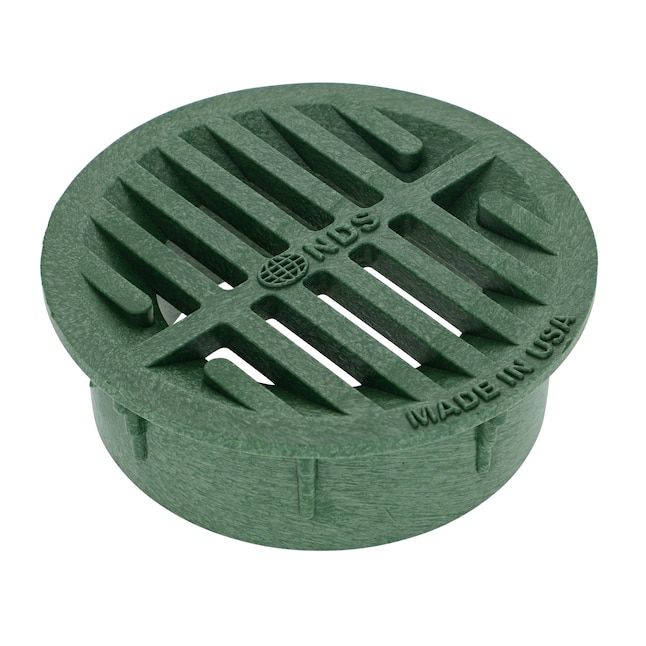 NDS 4 in. Round Drainage Grates for Pipes and Fittings 1-1/2-in L x  4-1/2-in W x 3-in or 4-in dia Grate in the Outdoor Drainage Accessories  department at