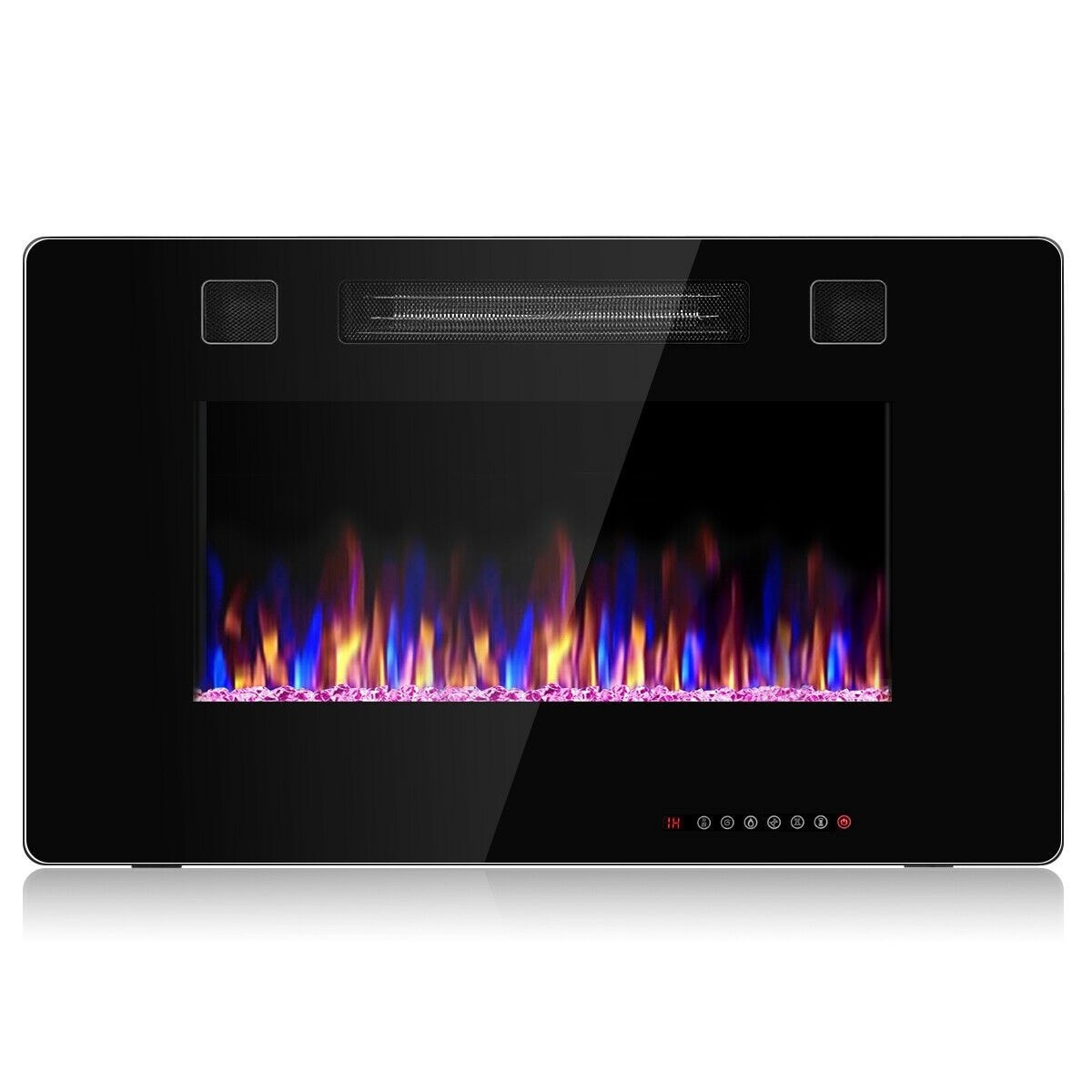 GZMR 30-in W Black LED Electric Fireplace GZ-HY74EP Uae Electronic uaeelectronic.com