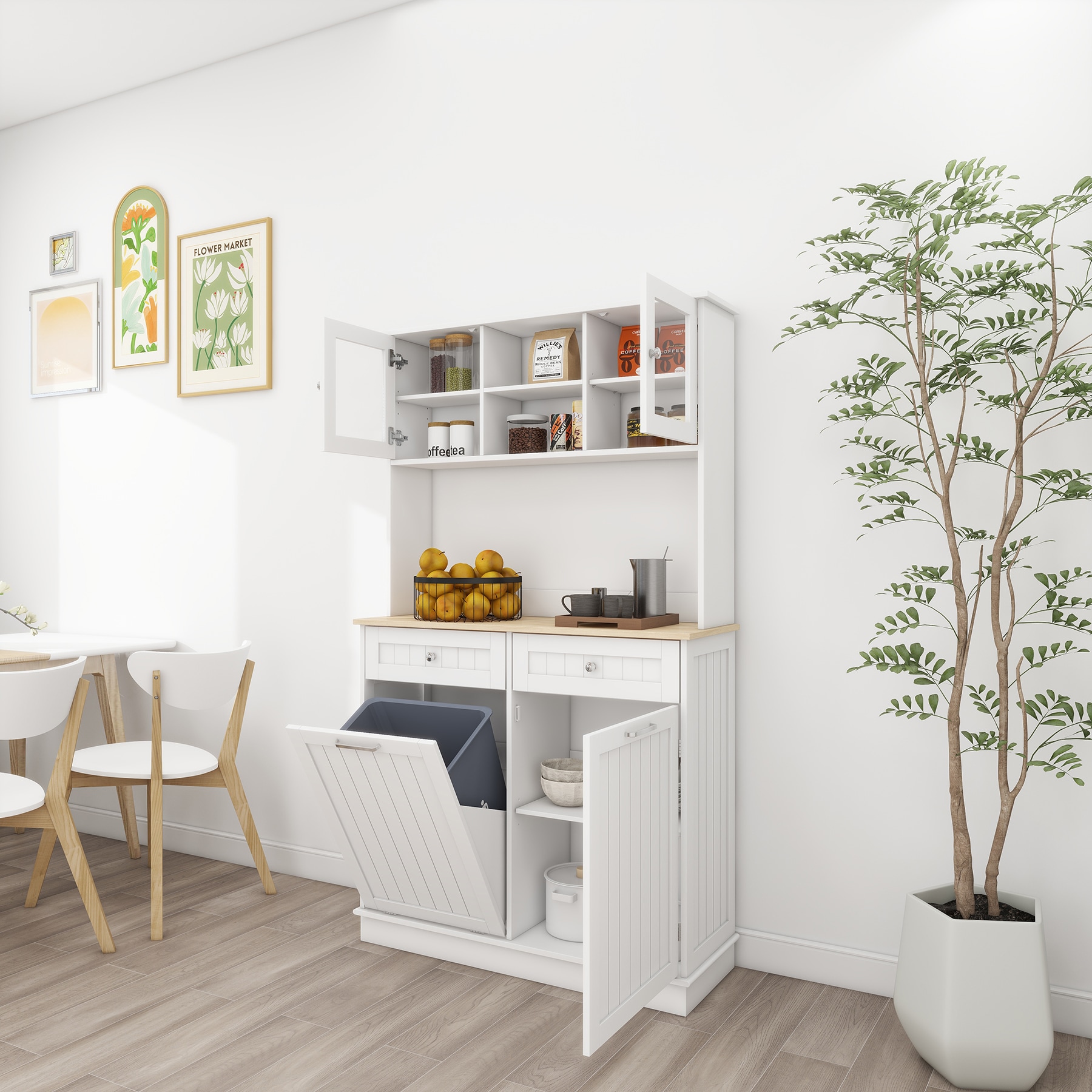SINOFURN SYA860015WT Dining-Kitchen-Storarge - View #4