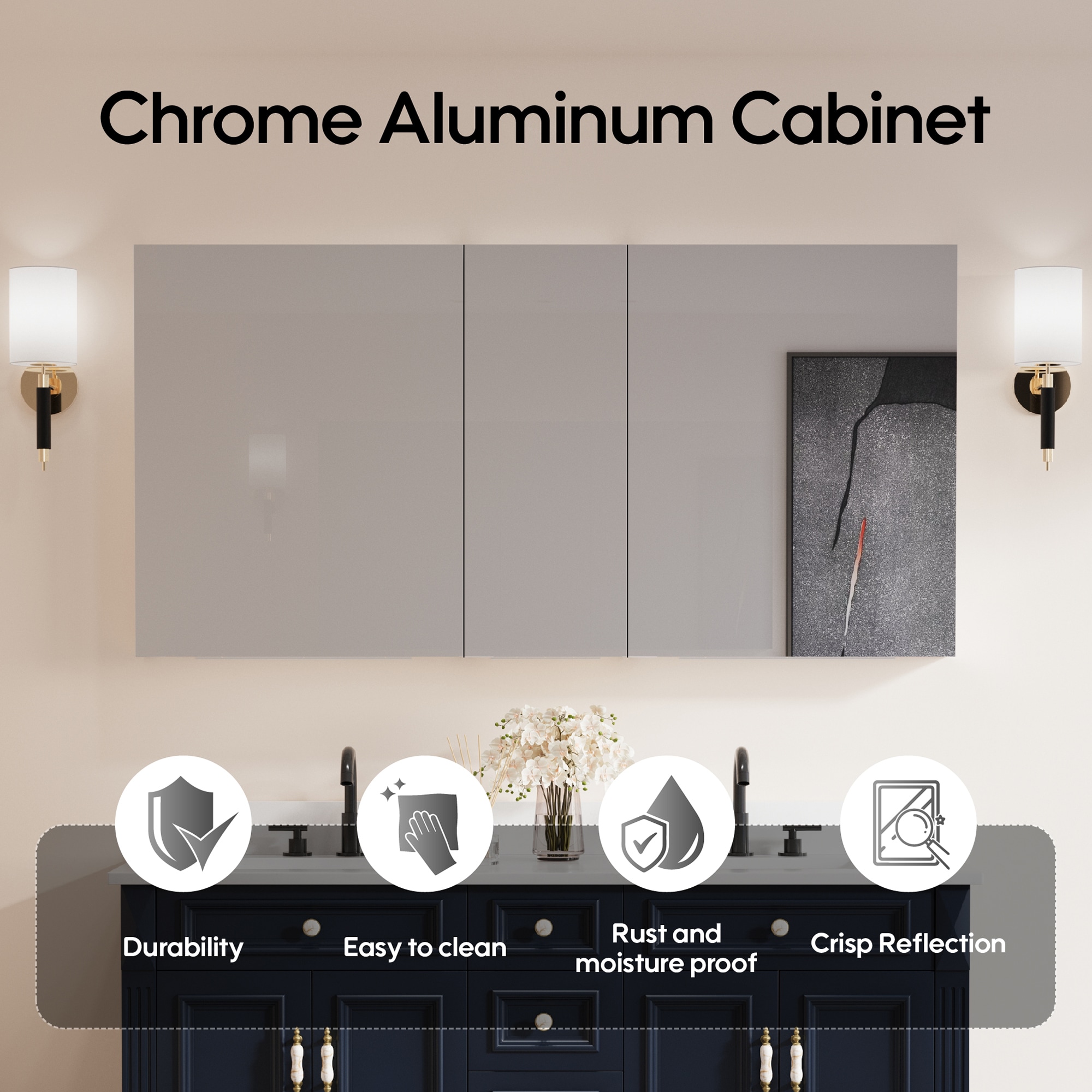 Forclover ARO-MC5030RLL Bathroom-Medicine-Cabinets - View #7