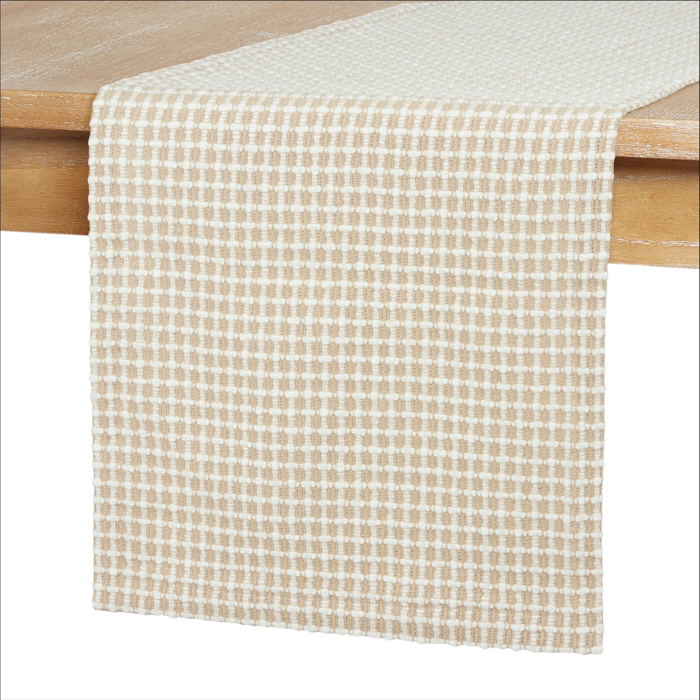 allen + roth Tan PVC Rectangle Table Runner in the Serveware ...