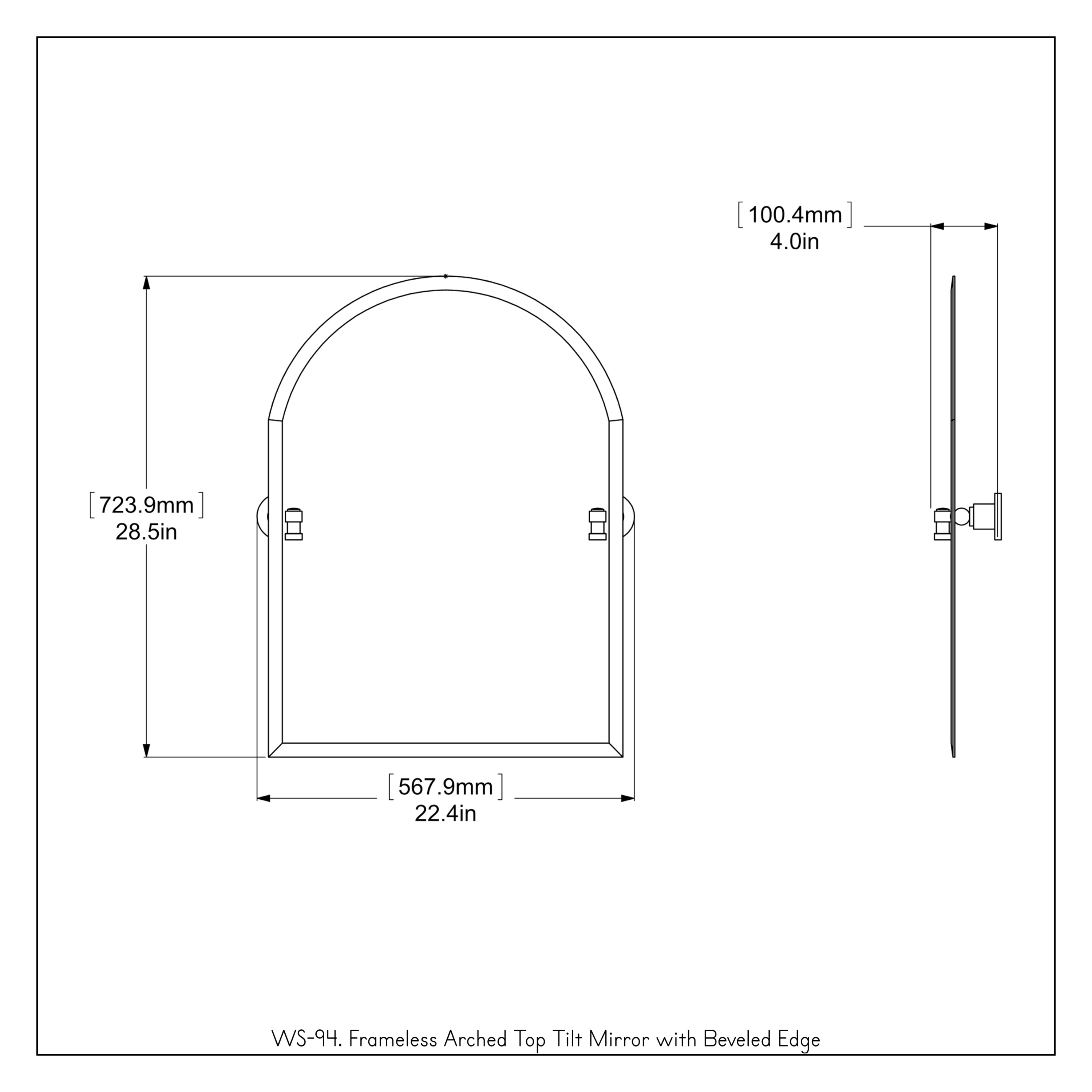 Allied Brass WS-94-WHM Framed-Bath-Mirrors - View #4