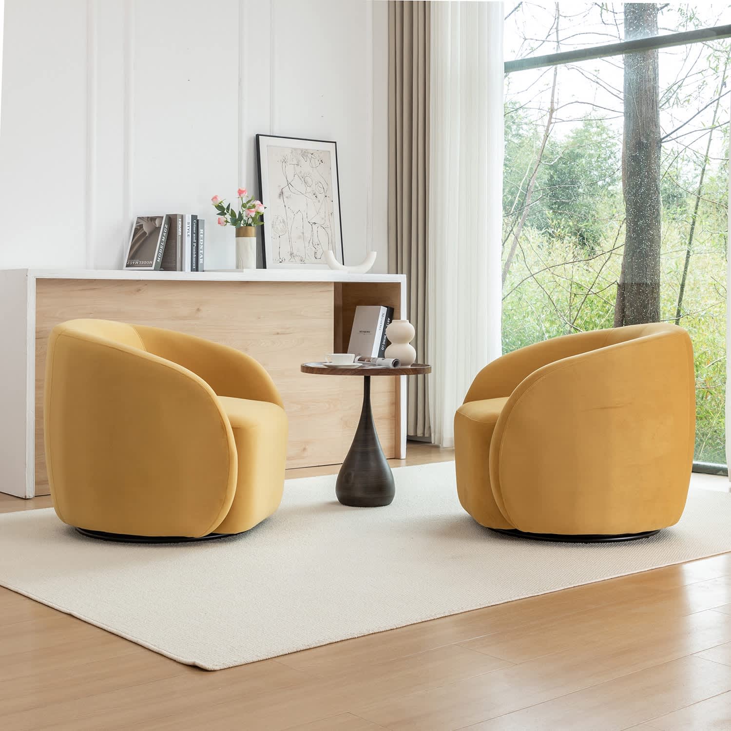 SEYNAR XY786-MUSTARD-S2 chairs - View #3