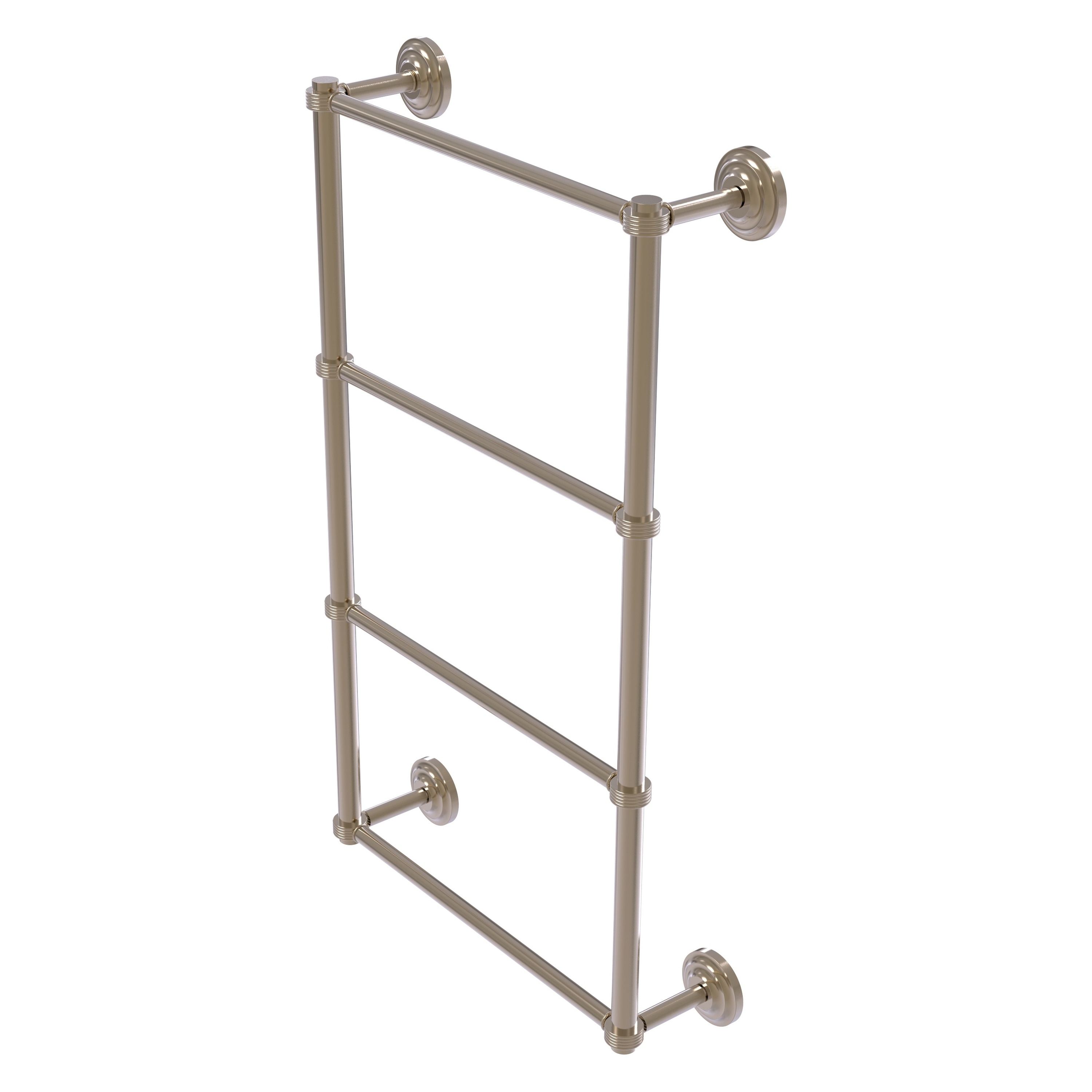 Allied Brass QN-28G-36-PEW Que New 36-in double Antique Pewter Wall mount 4-tier Towel Bar
