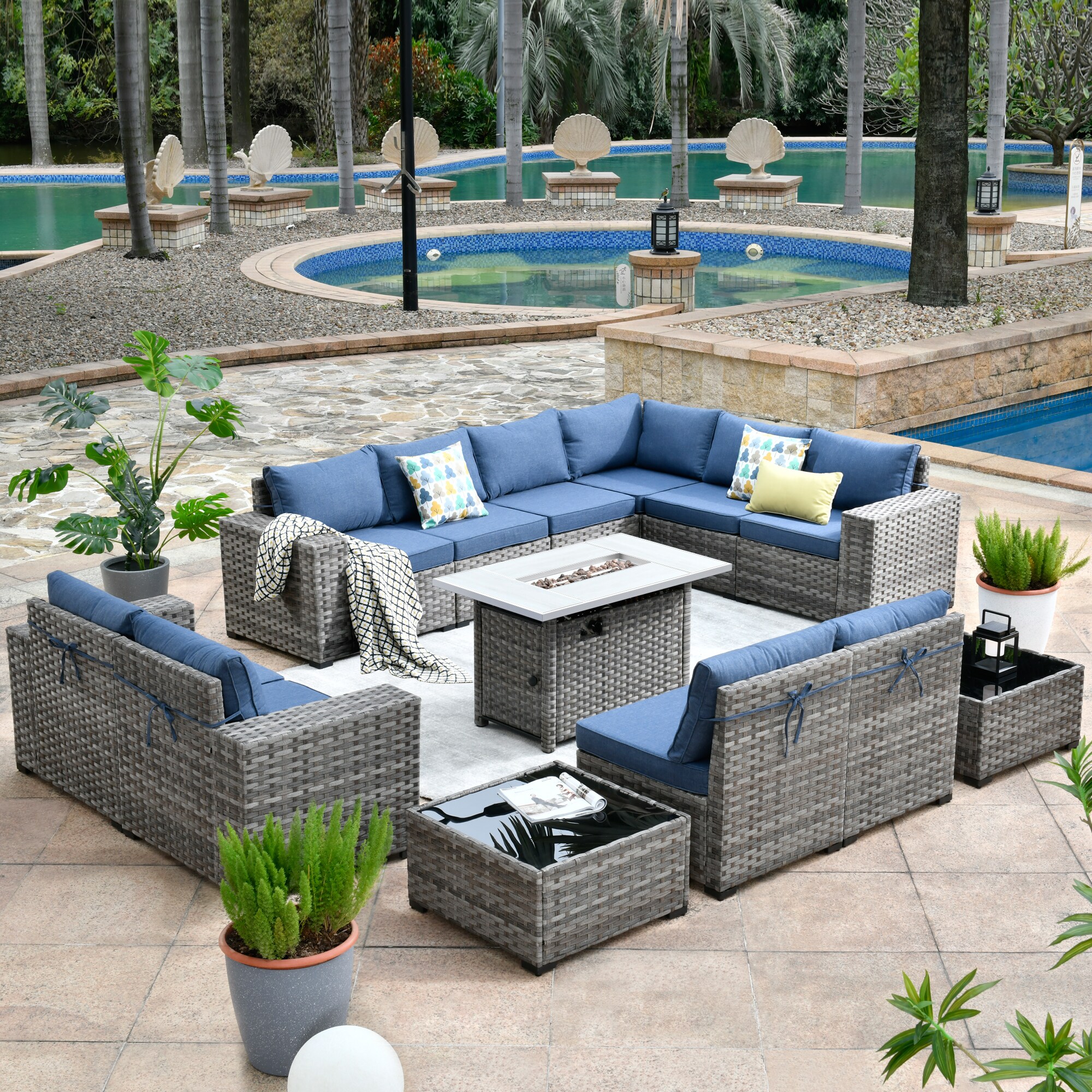 Pouuin SRFPBBR3013 Patio-Conversation-Sets - View #7