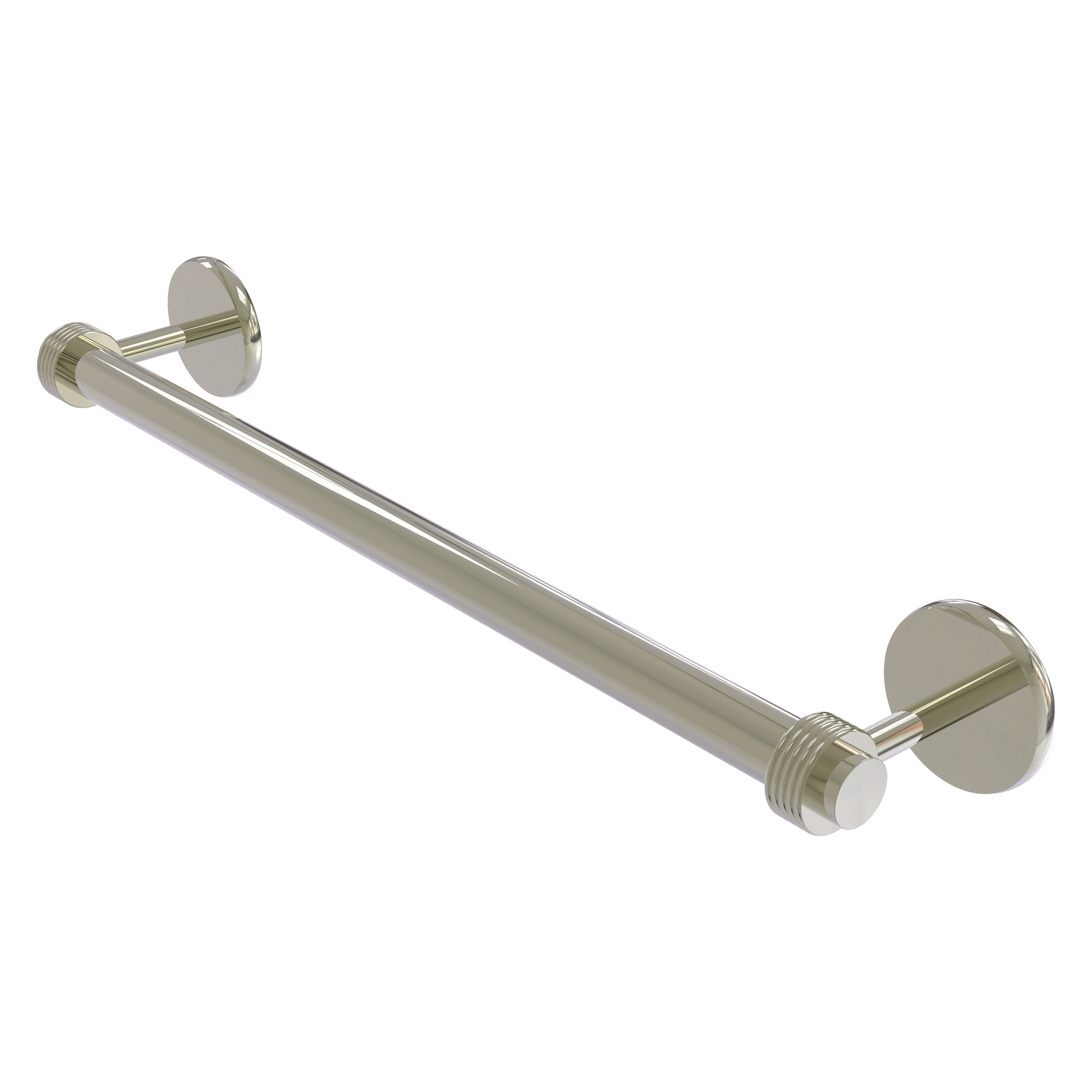 Allied Brass 7251G/18-PNI Satellite Orbit Two 18-in Polished Nickel Wall mount Single Towel Bar