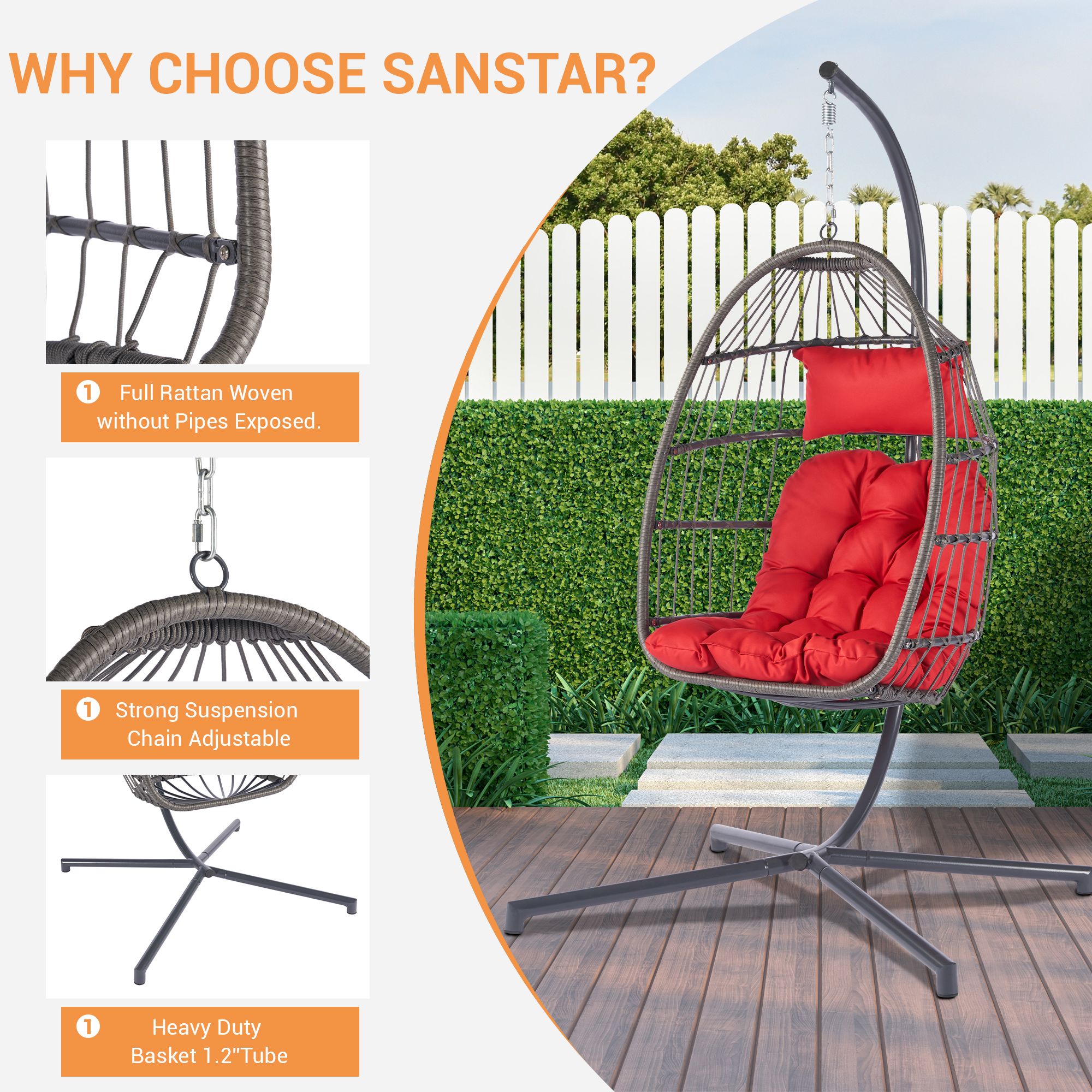 SANSTAR LRS-DY16RD hammocks - View #4