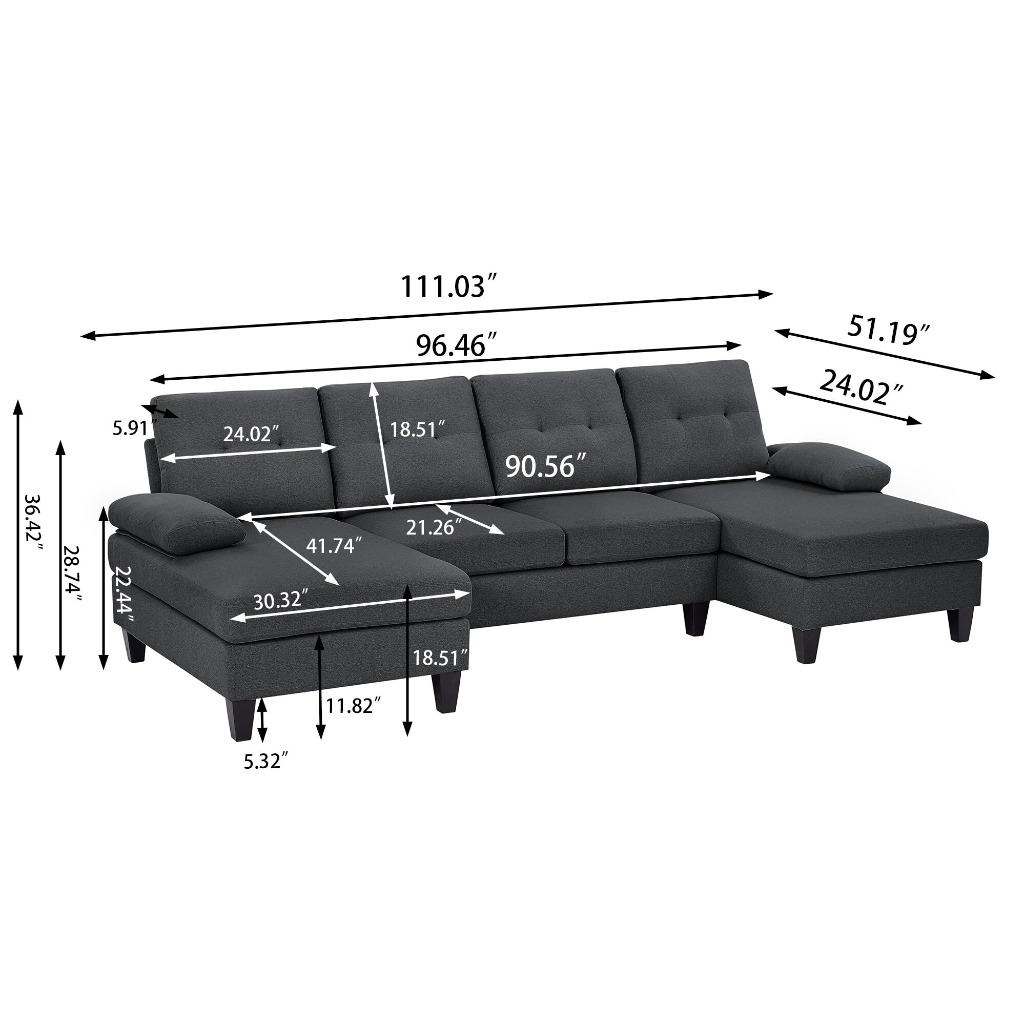 Jarenie YMX30DG Sofas-Loveseats - View #4
