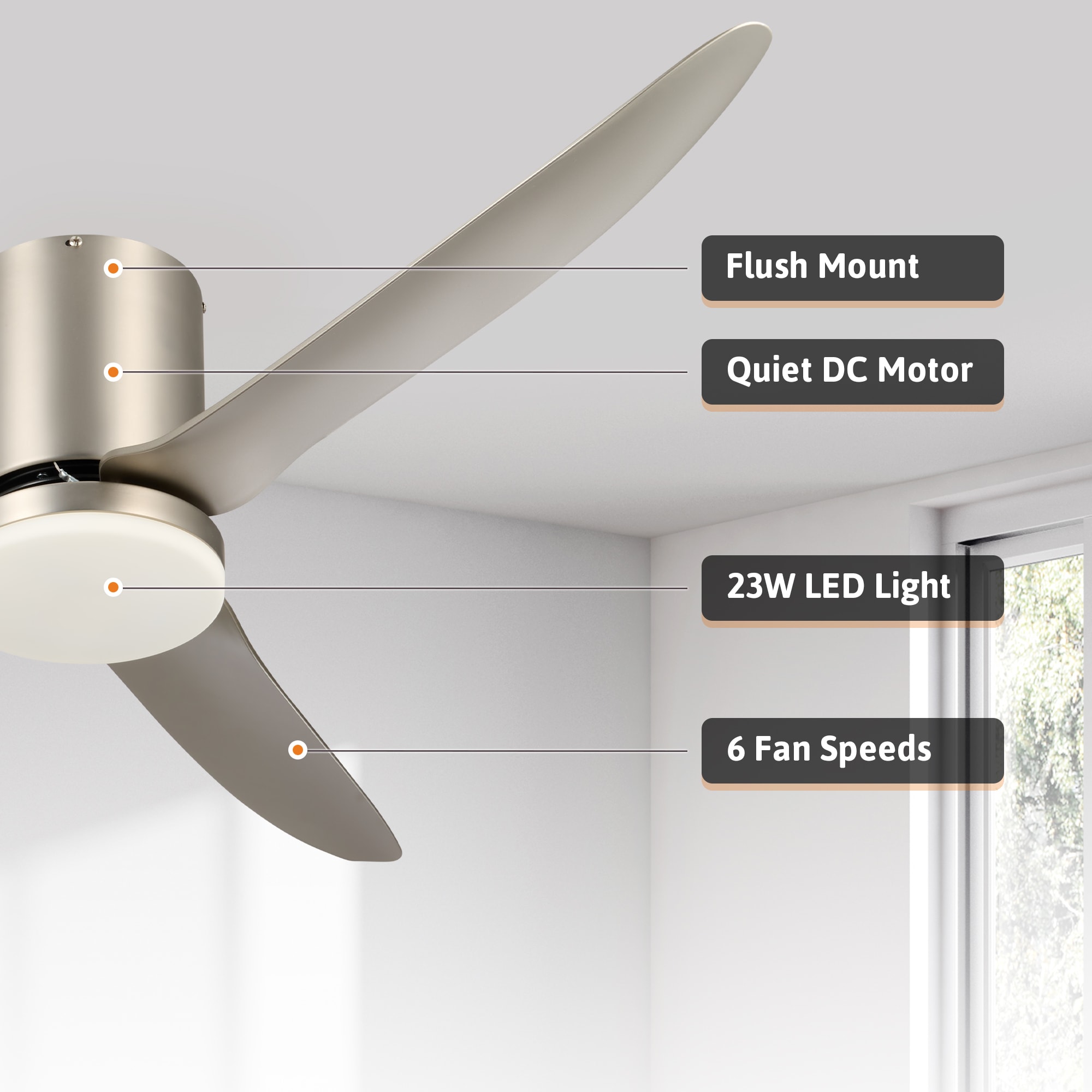 CO-Z CFN-1301-NI Ceiling-Fans - View #3