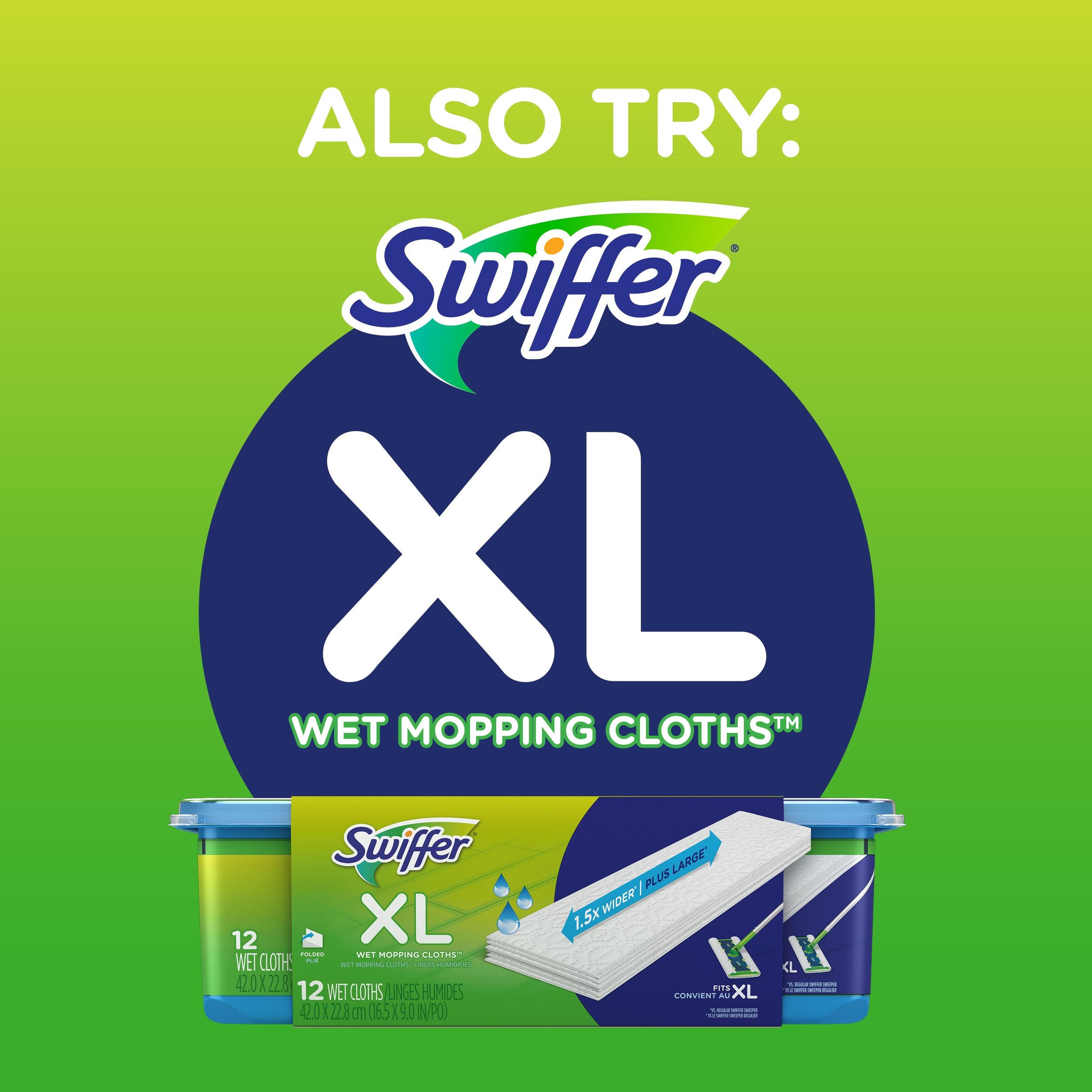 Swiffer Sweeper X-Large Dry Sweeping Cloths Unscented Cellulose  Fiber/Polypropylene Refill (16-Pack)