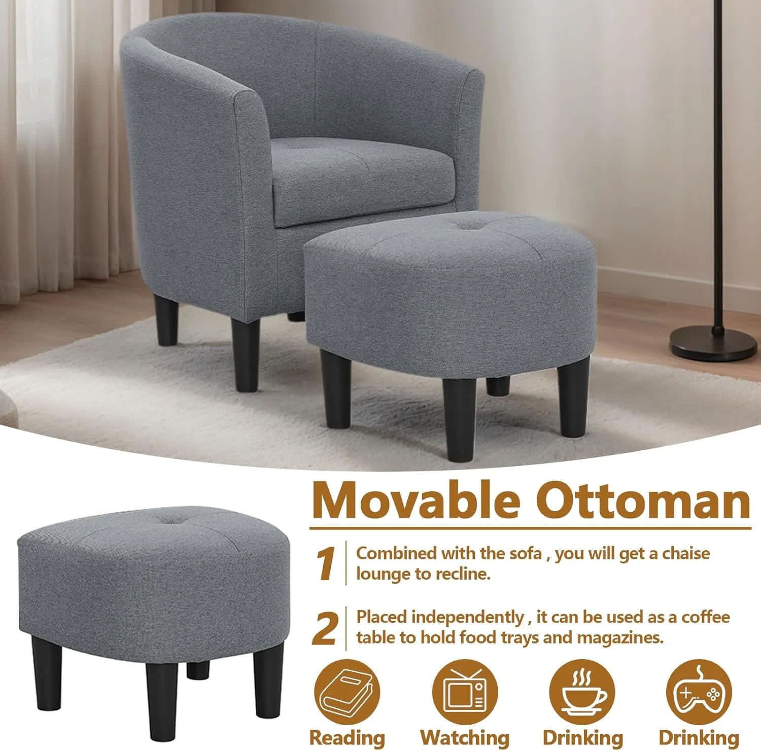 Vintage 16357801291GRAY chairs - View #3