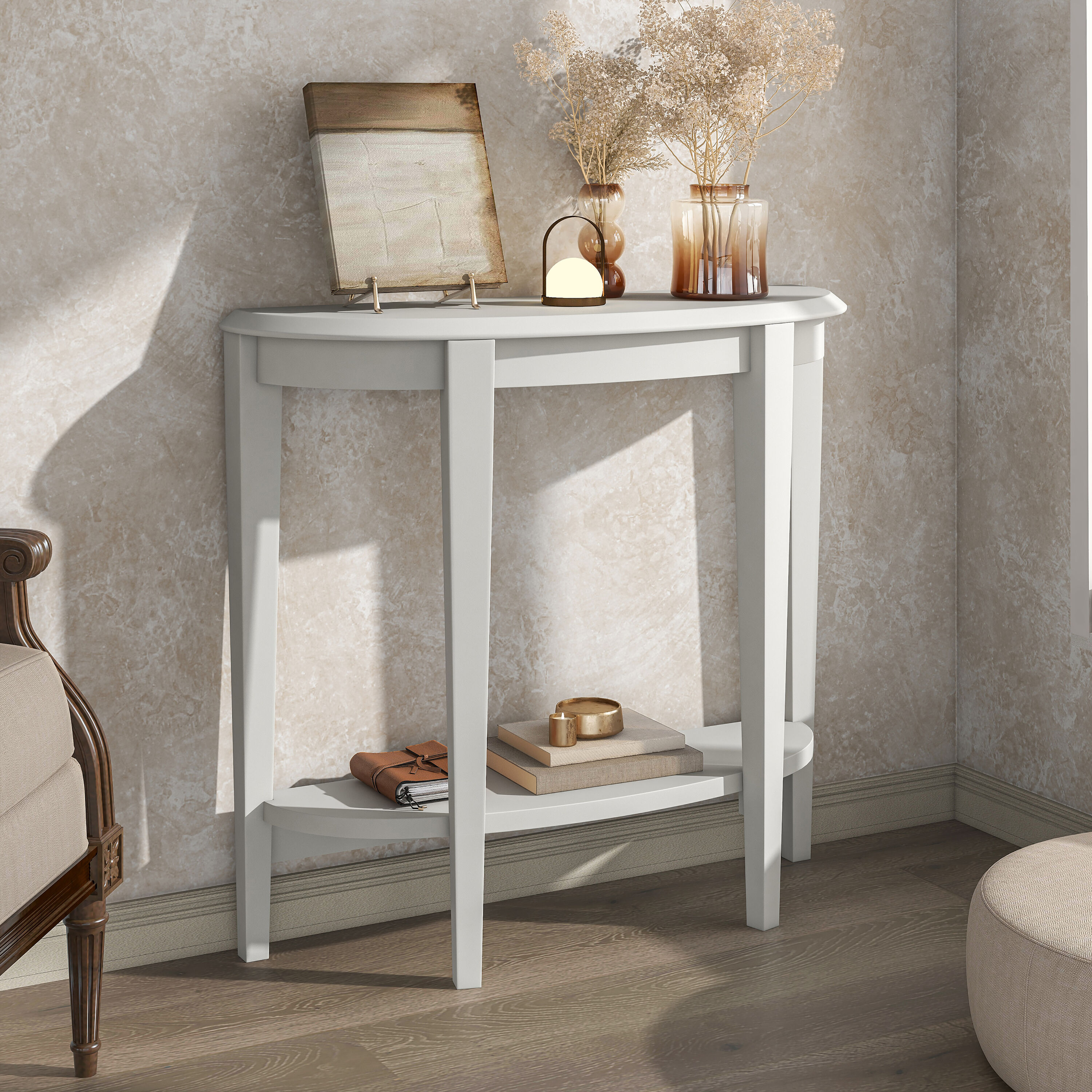 Furniture of America IDI-233186 Yara Modern White Console table