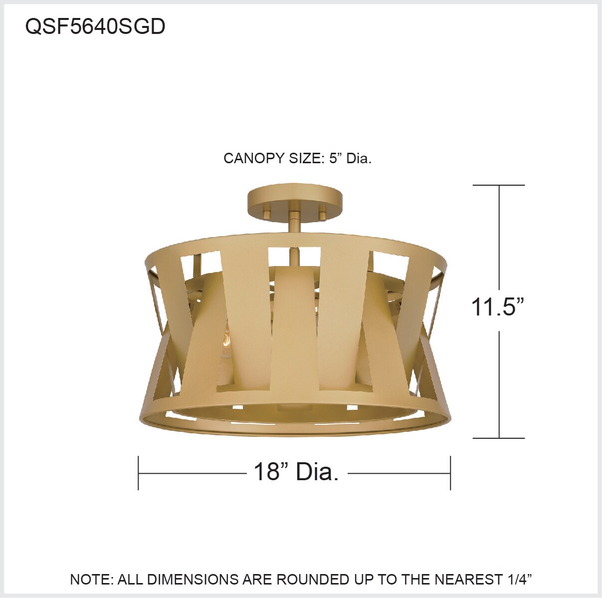 Quoizel QSF5640SGD flushmounts - View #5
