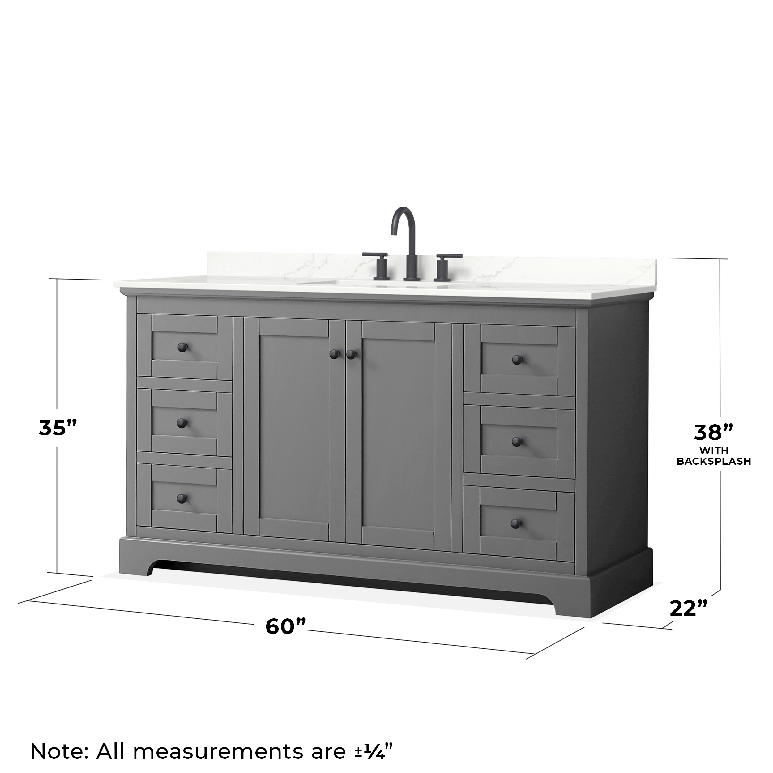 Wyndham Collection WCV232360SGBGTUS3MXX Bath-Vanity-Combo - View #5