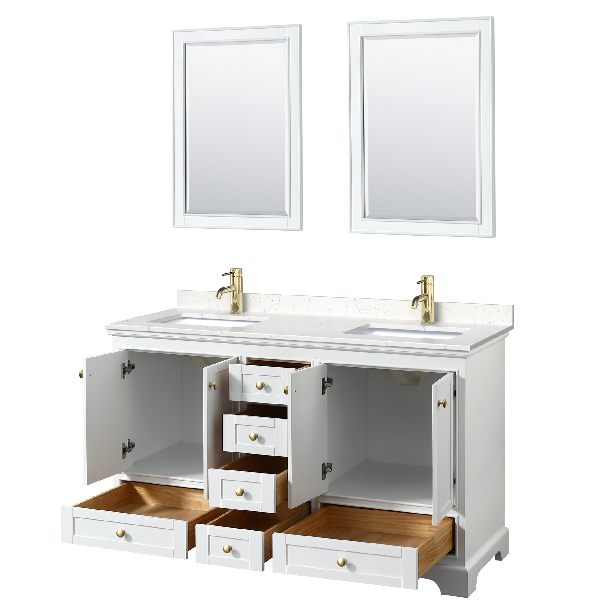Wyndham Collection WCS202060DWGC2UNSM24 Bath-Vanity-Combo - View #2