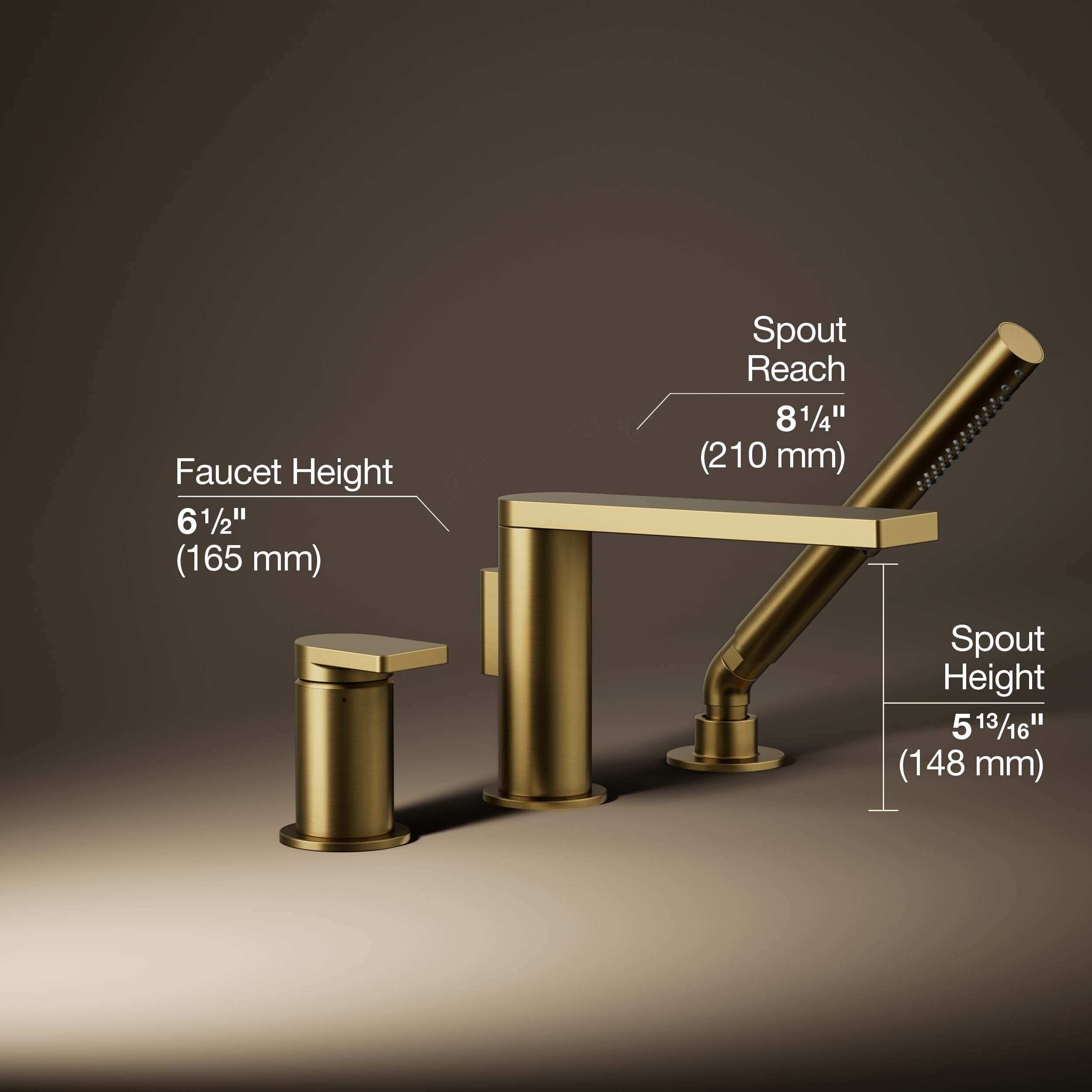 KOHLER K-73078-4-2MB Roman-Tub-Faucets - View #3