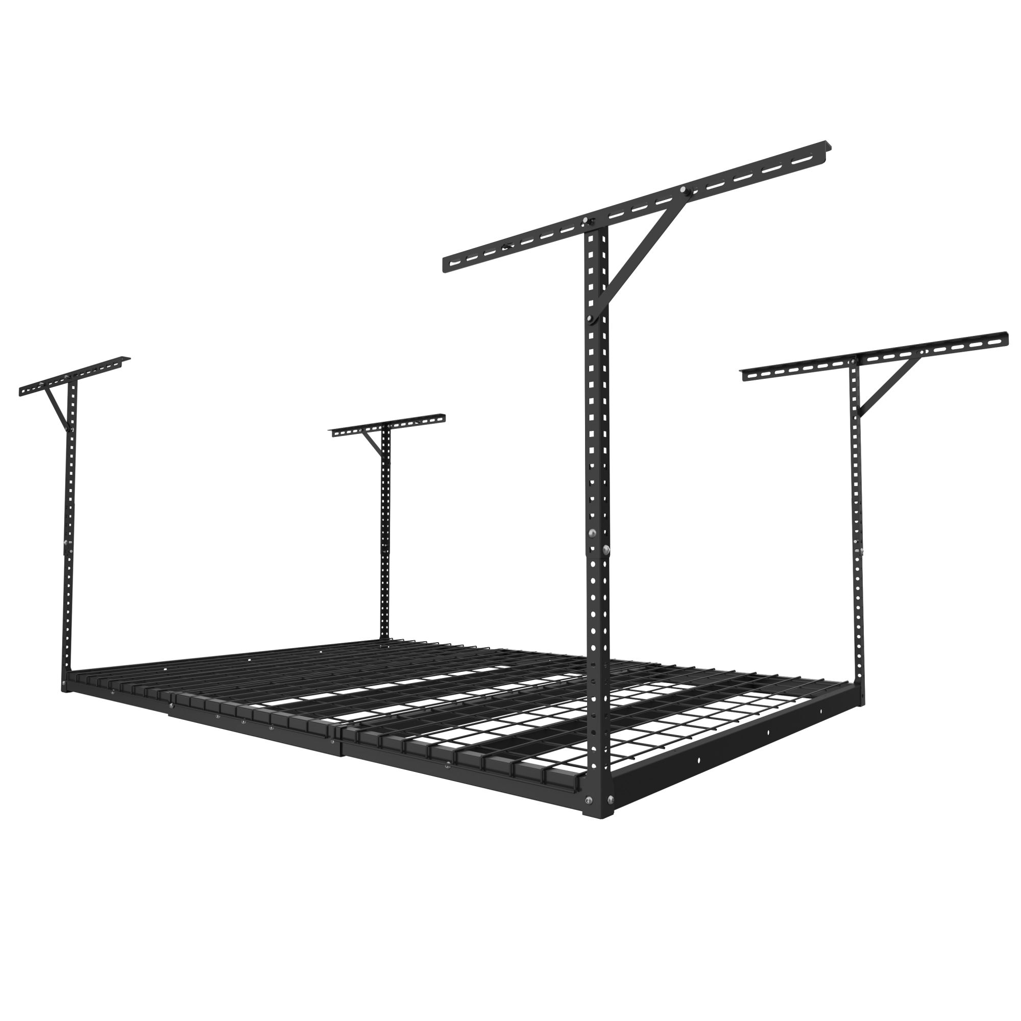 Fleximounts GR46BMAX-E Adjustable Height Overhead Garage Storage 500-lb in Black Steel ( 48-in W x 72-in D )