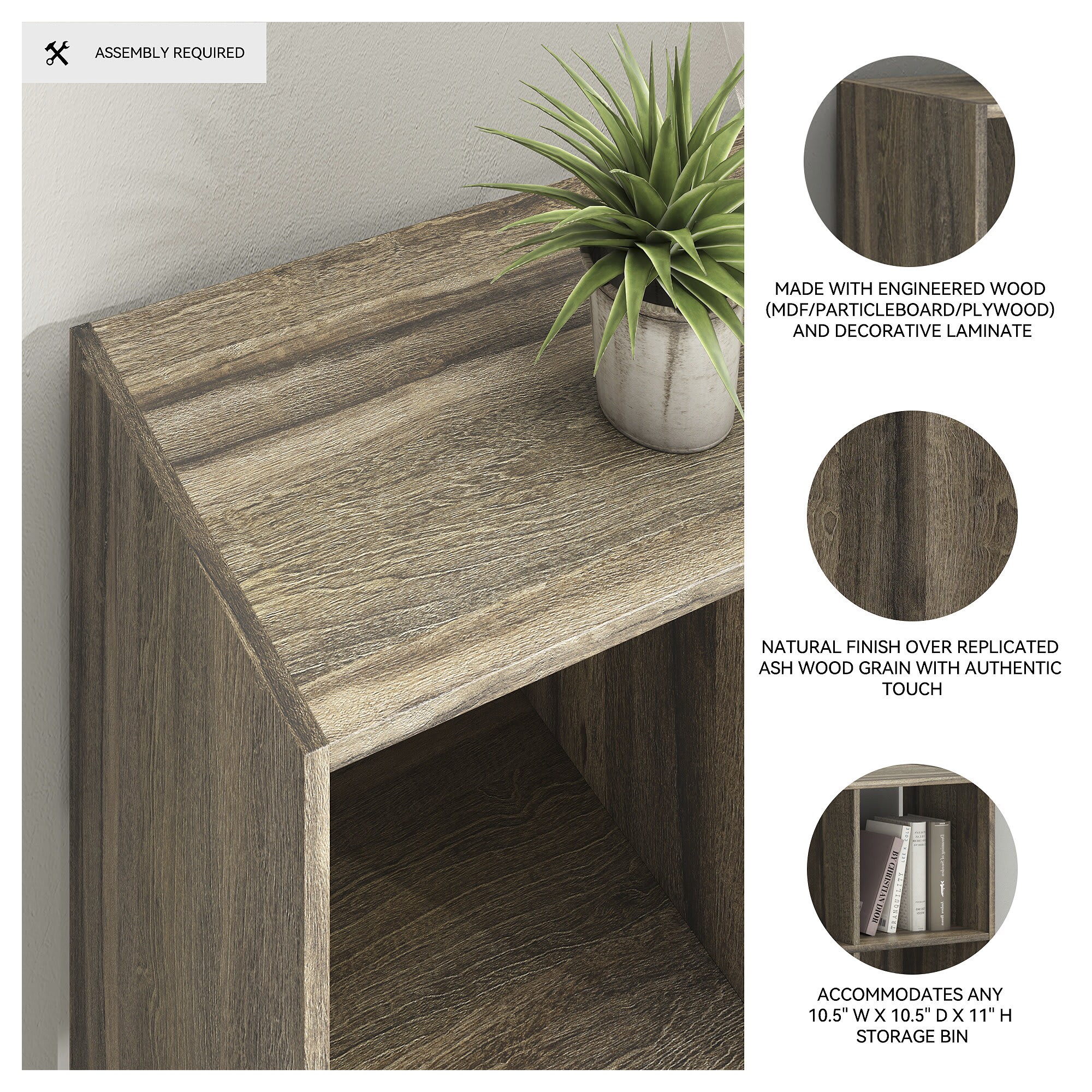 Signature Design by Ashley EA1104-2X2 Laminate-Storage-Cubes - View #3